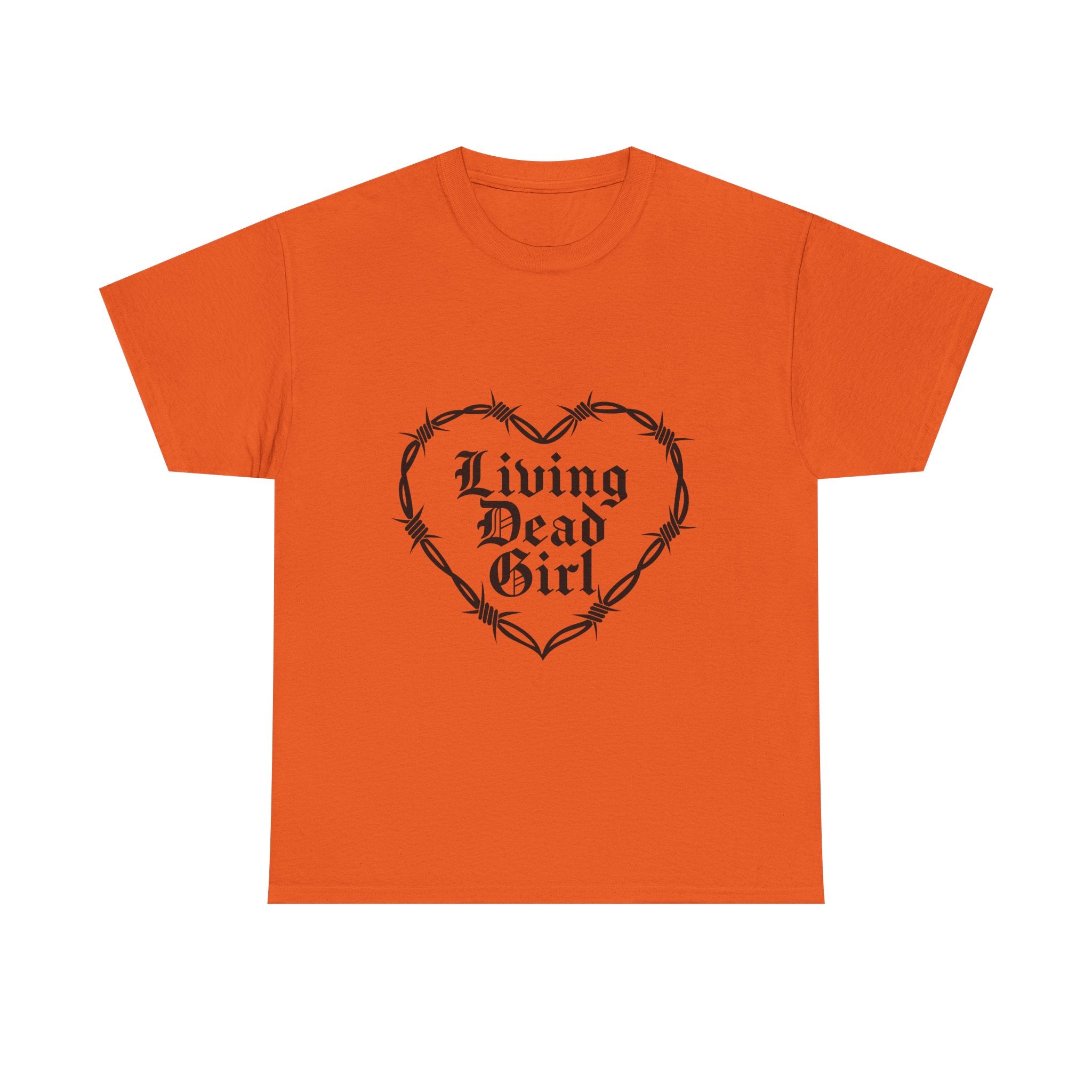 Living Dead Girl Barbed Wire Heart Tee