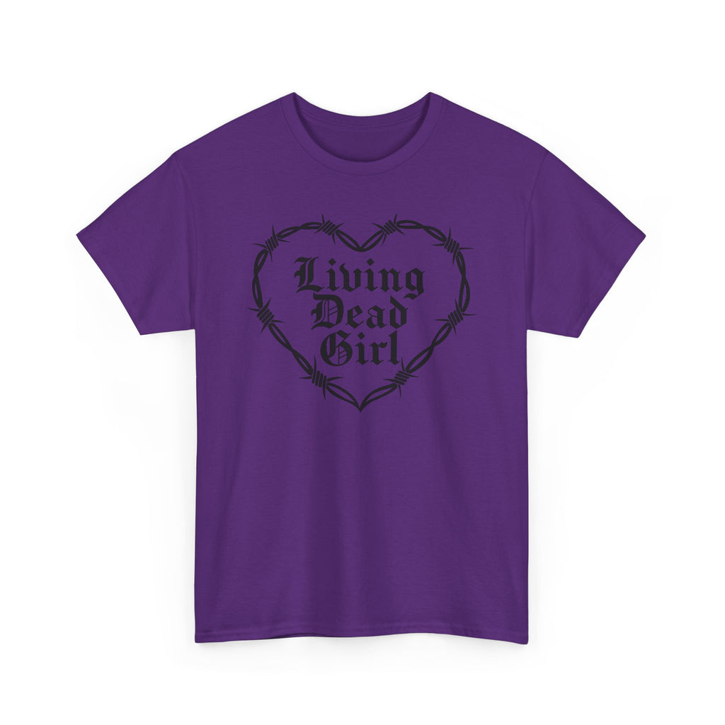Living Dead Girl Barbed Wire Heart Tee
