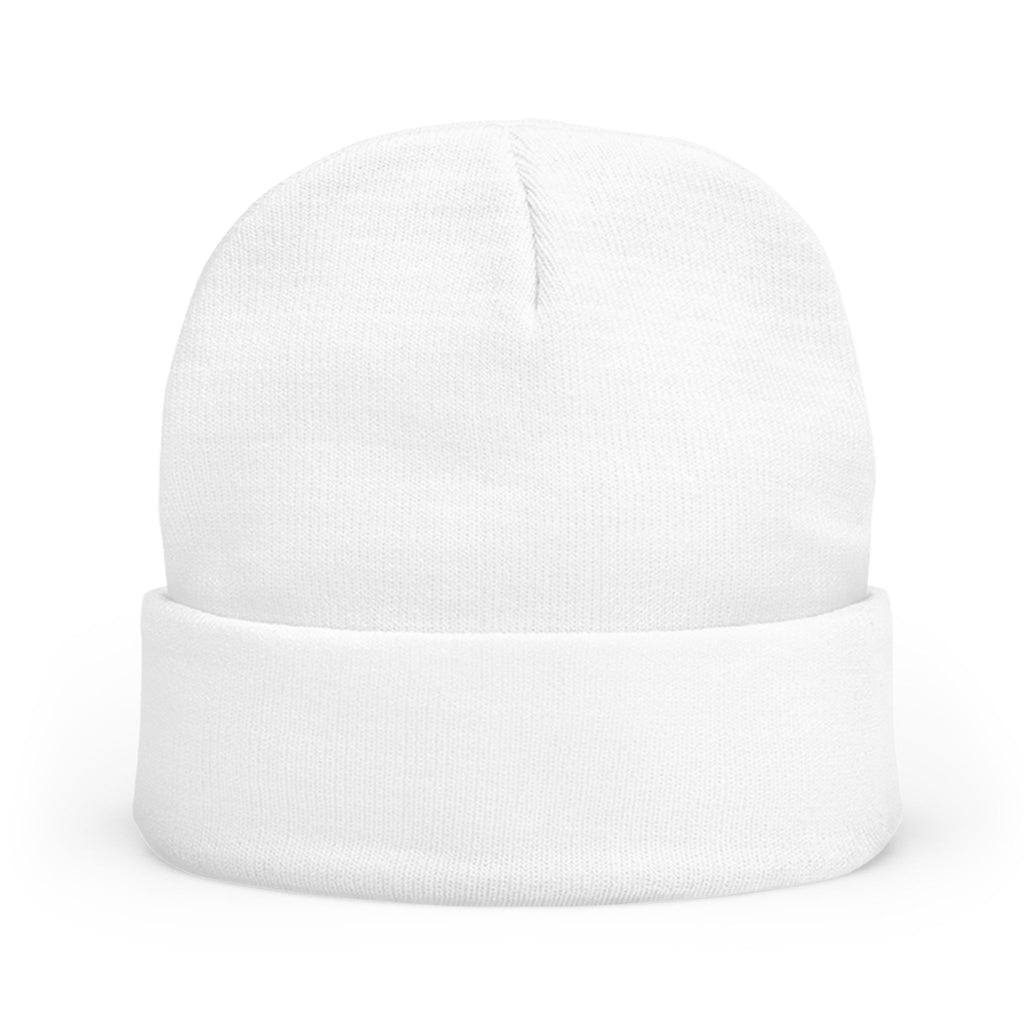 Embroidered Beanie — "hot girls cry to metal" Knit Winter Hat