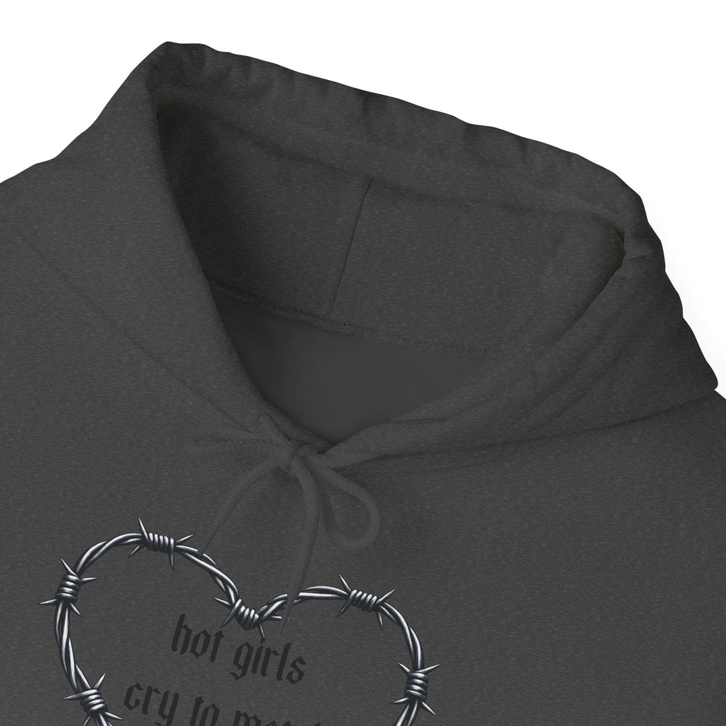 “hot girls cry to metal” Pullover Hoodie