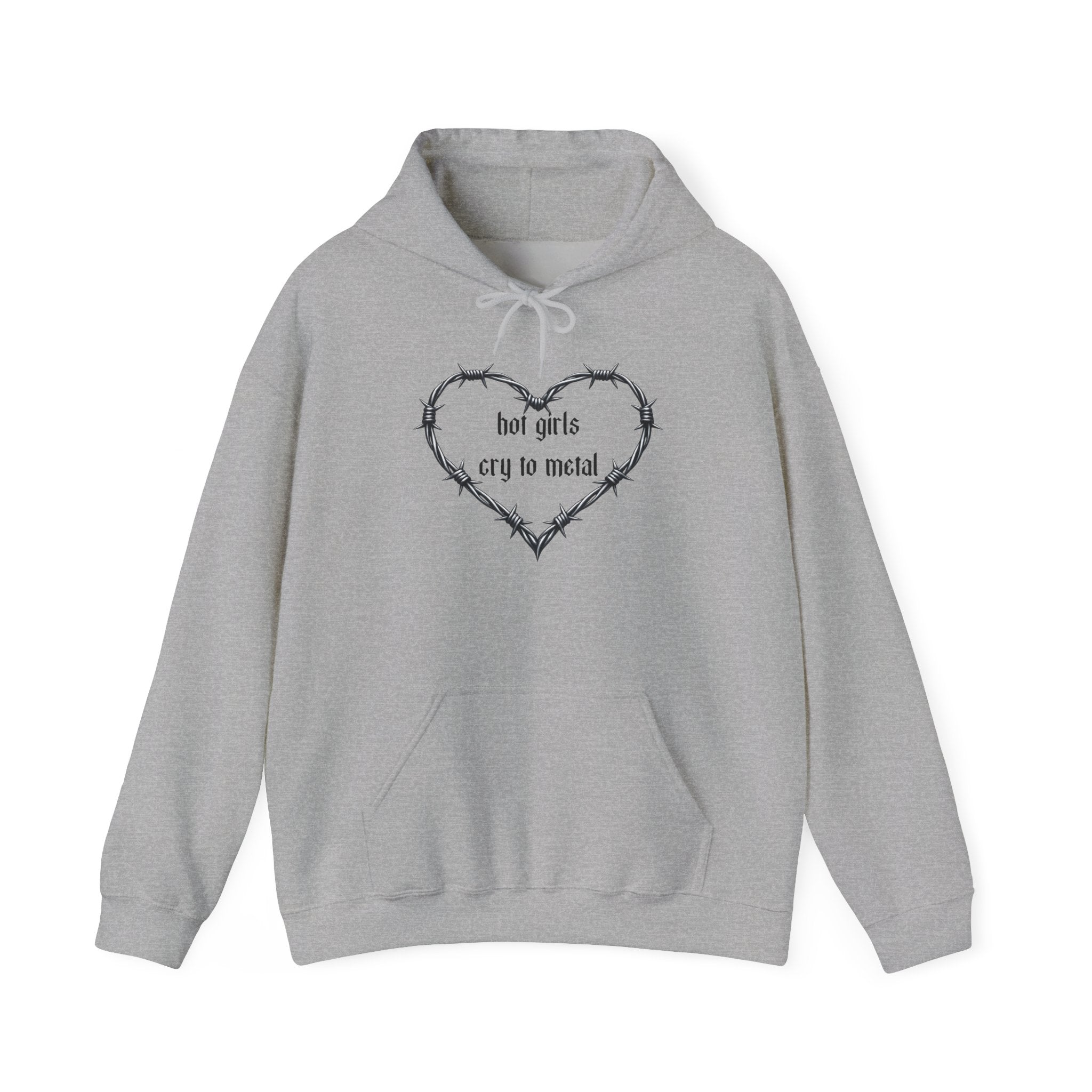 “hot girls cry to metal” Pullover Hoodie