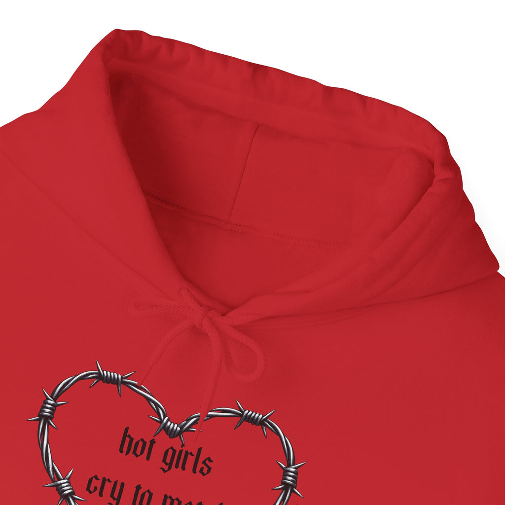 “hot girls cry to metal” Pullover Hoodie