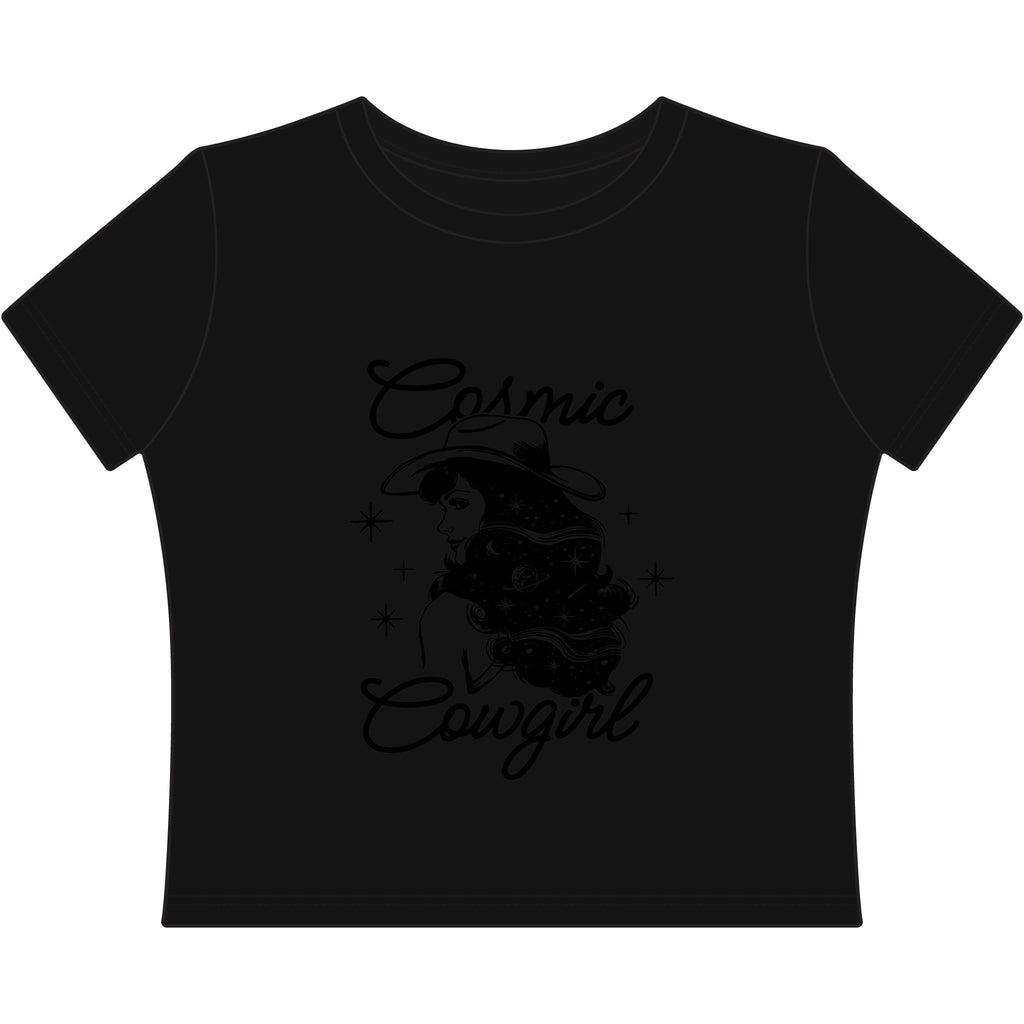 Cosmic Cowgirl Baby Tee — Retro Western