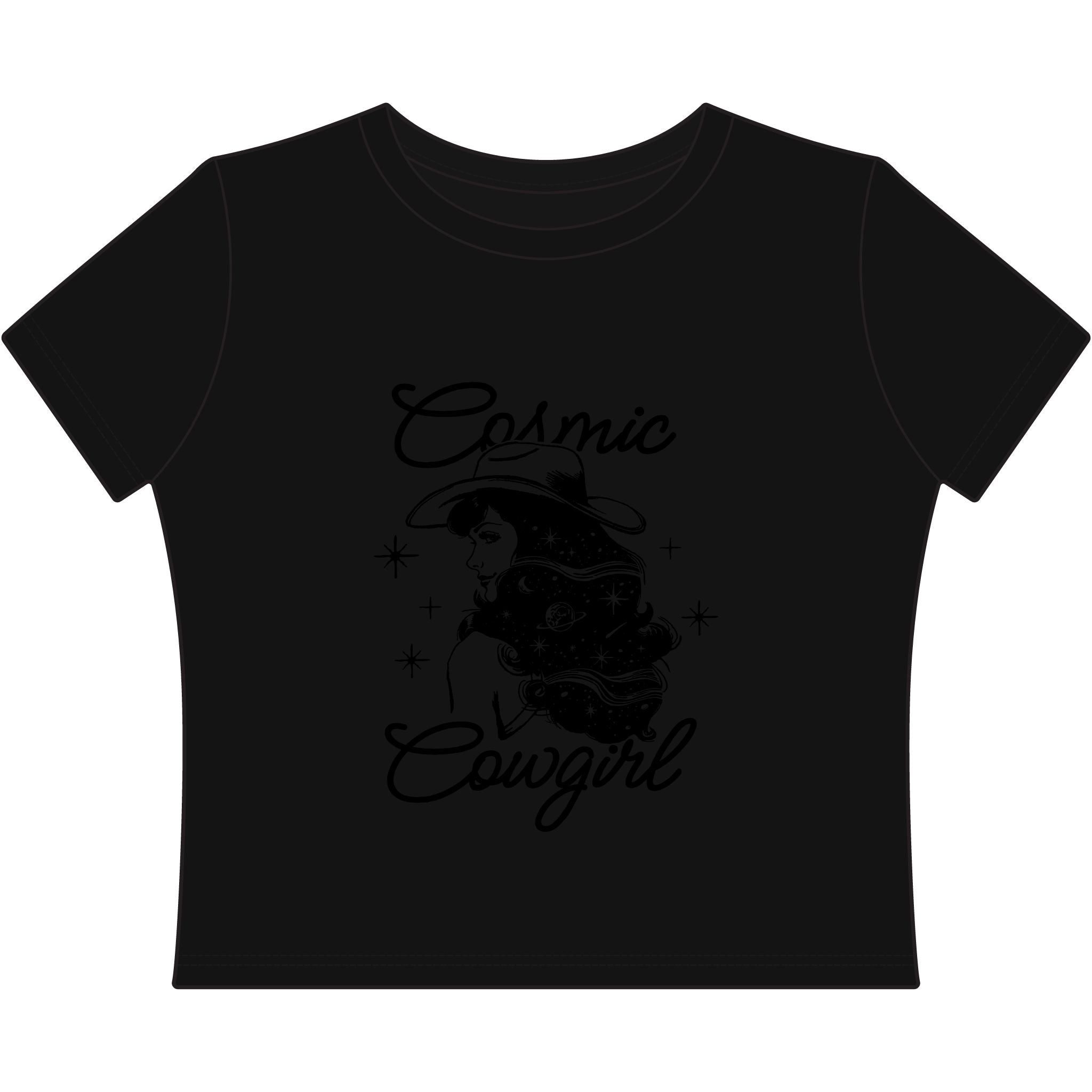 Cosmic Cowgirl Baby Tee — Retro Western