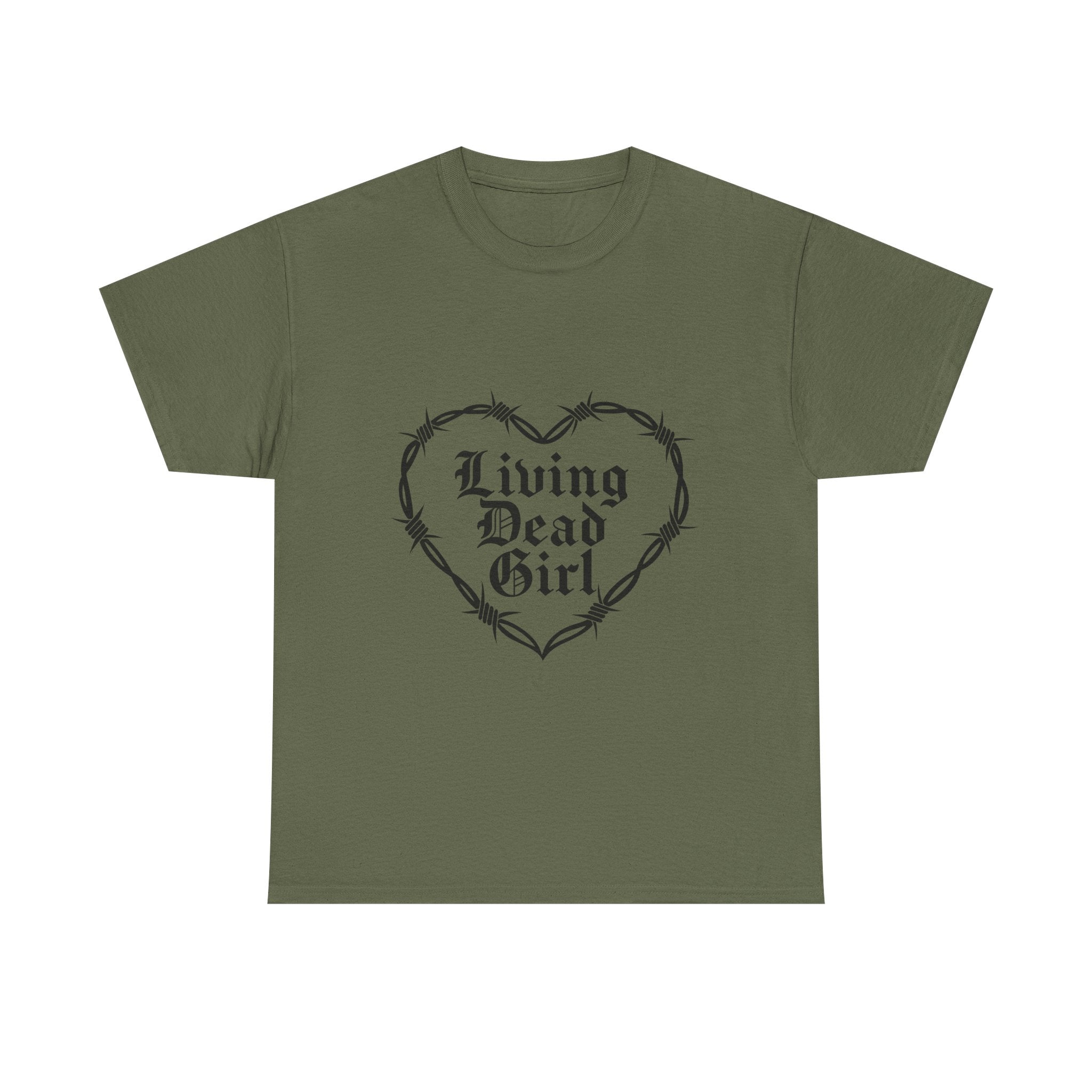 Living Dead Girl Barbed Wire Heart Tee