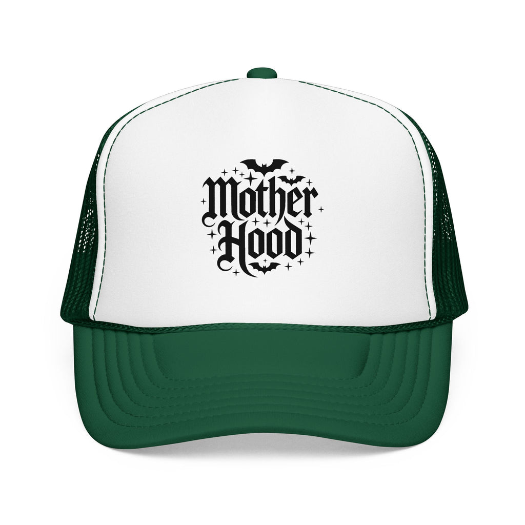 Trucker Hat — 'Mother Hood' Gothic Bat Logo Cap