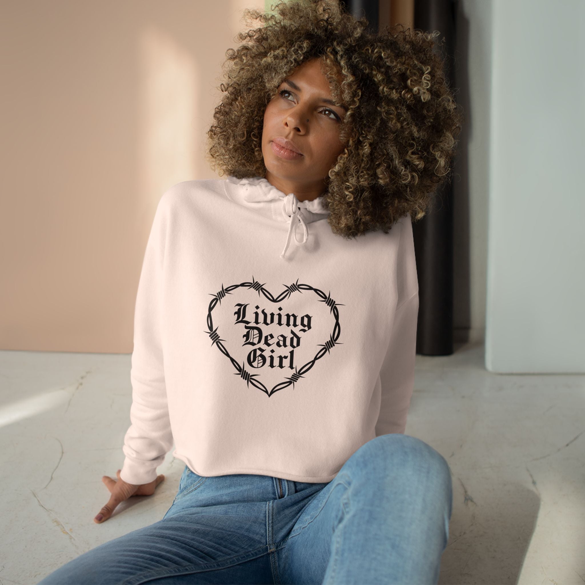 Living Dead Girl Crop Hoodie