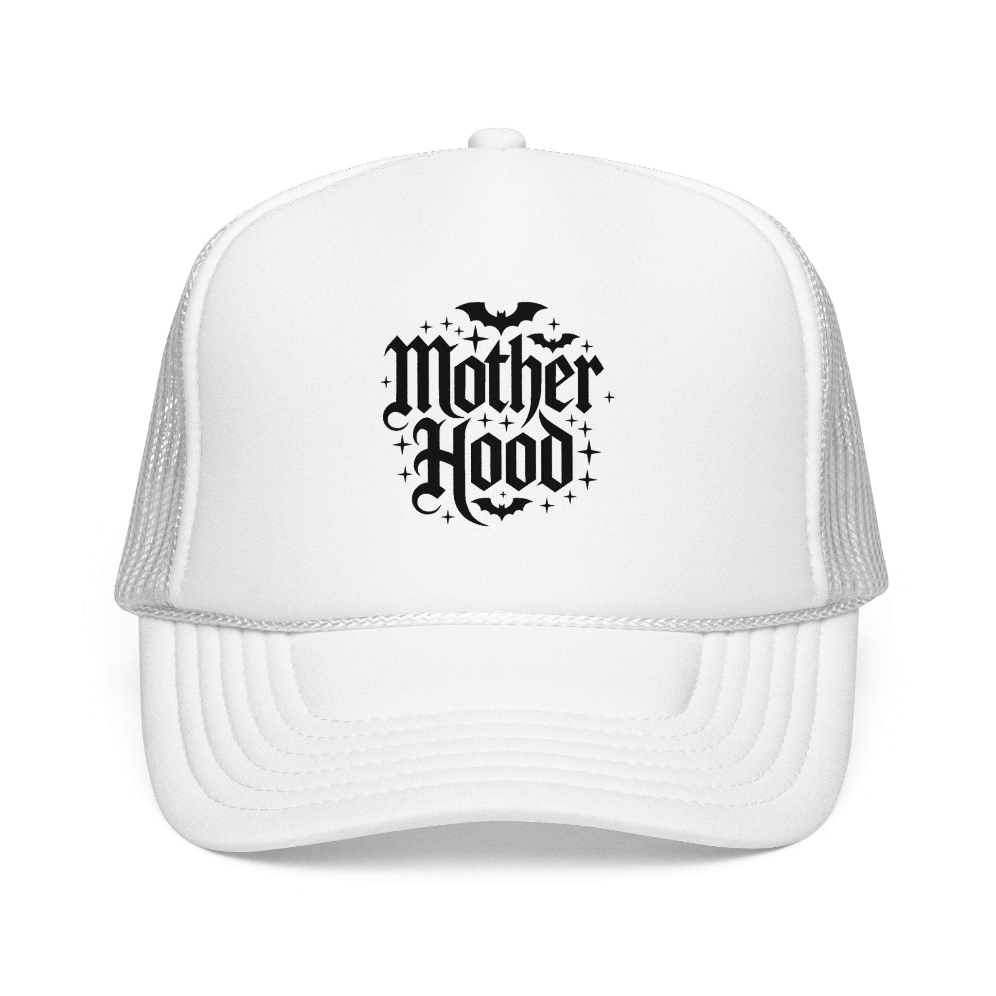 Trucker Hat — 'Mother Hood' Gothic Bat Logo Cap