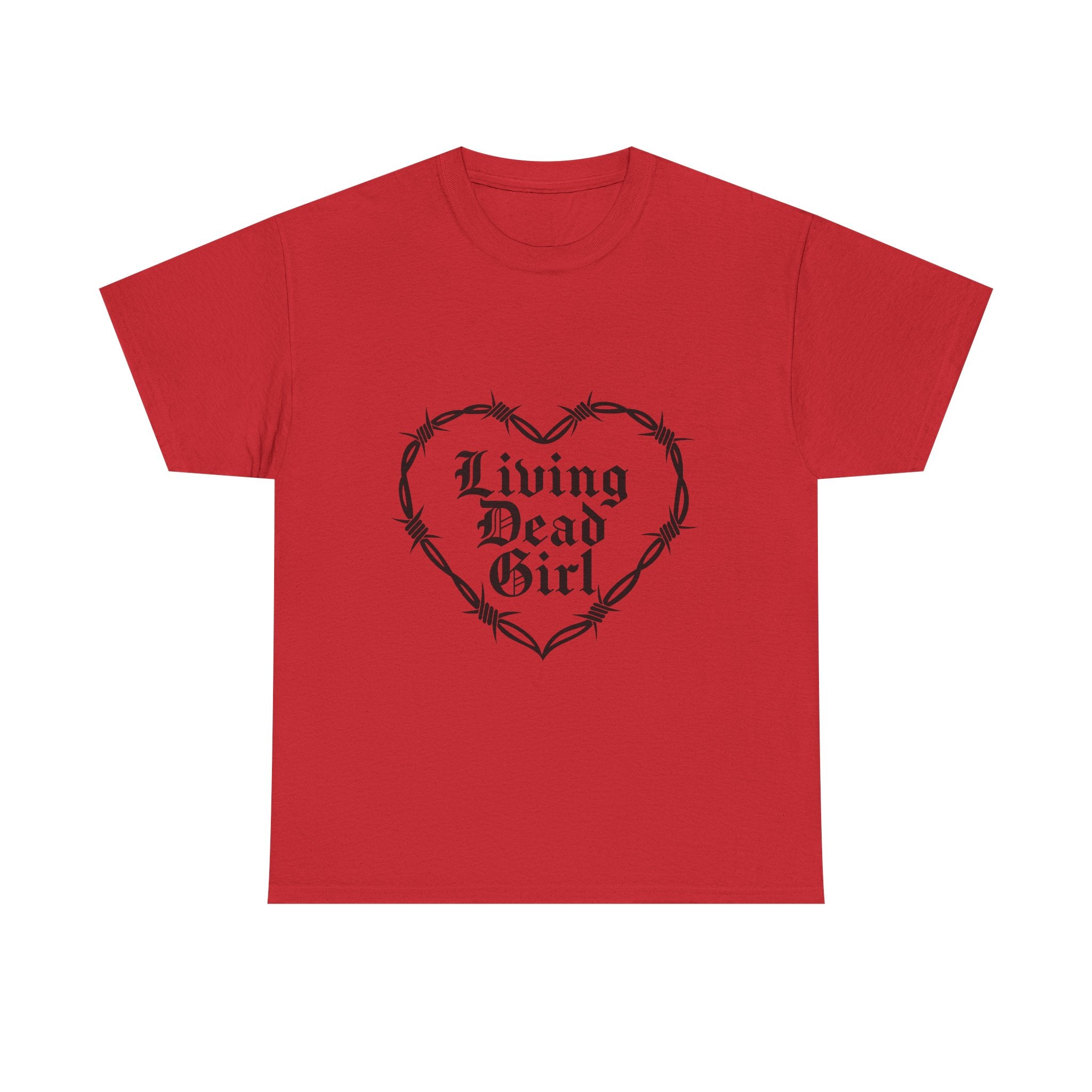 Living Dead Girl Barbed Wire Heart Tee