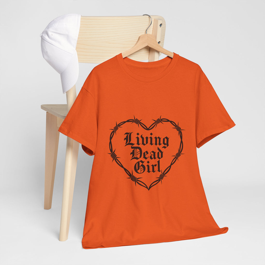 Living Dead Girl Barbed Wire Heart Tee