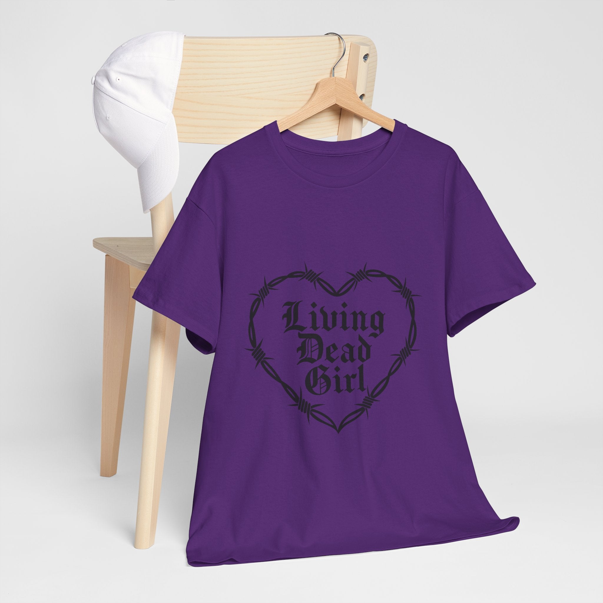 Living Dead Girl Barbed Wire Heart Tee