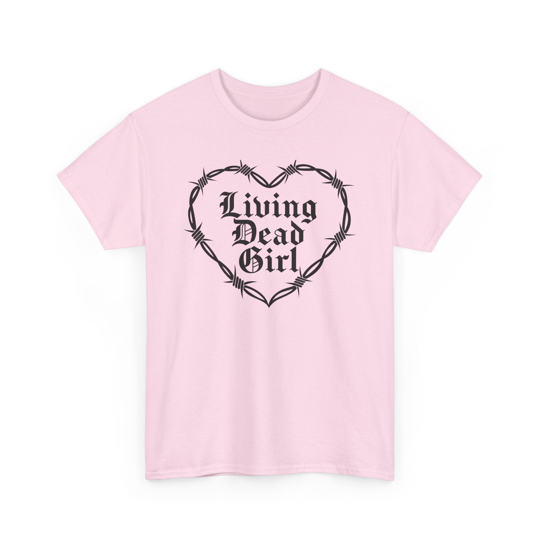 Living Dead Girl Barbed Wire Heart Tee