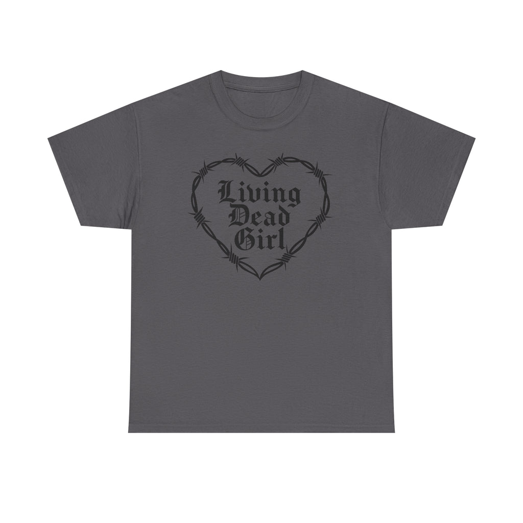 Living Dead Girl Barbed Wire Heart Tee