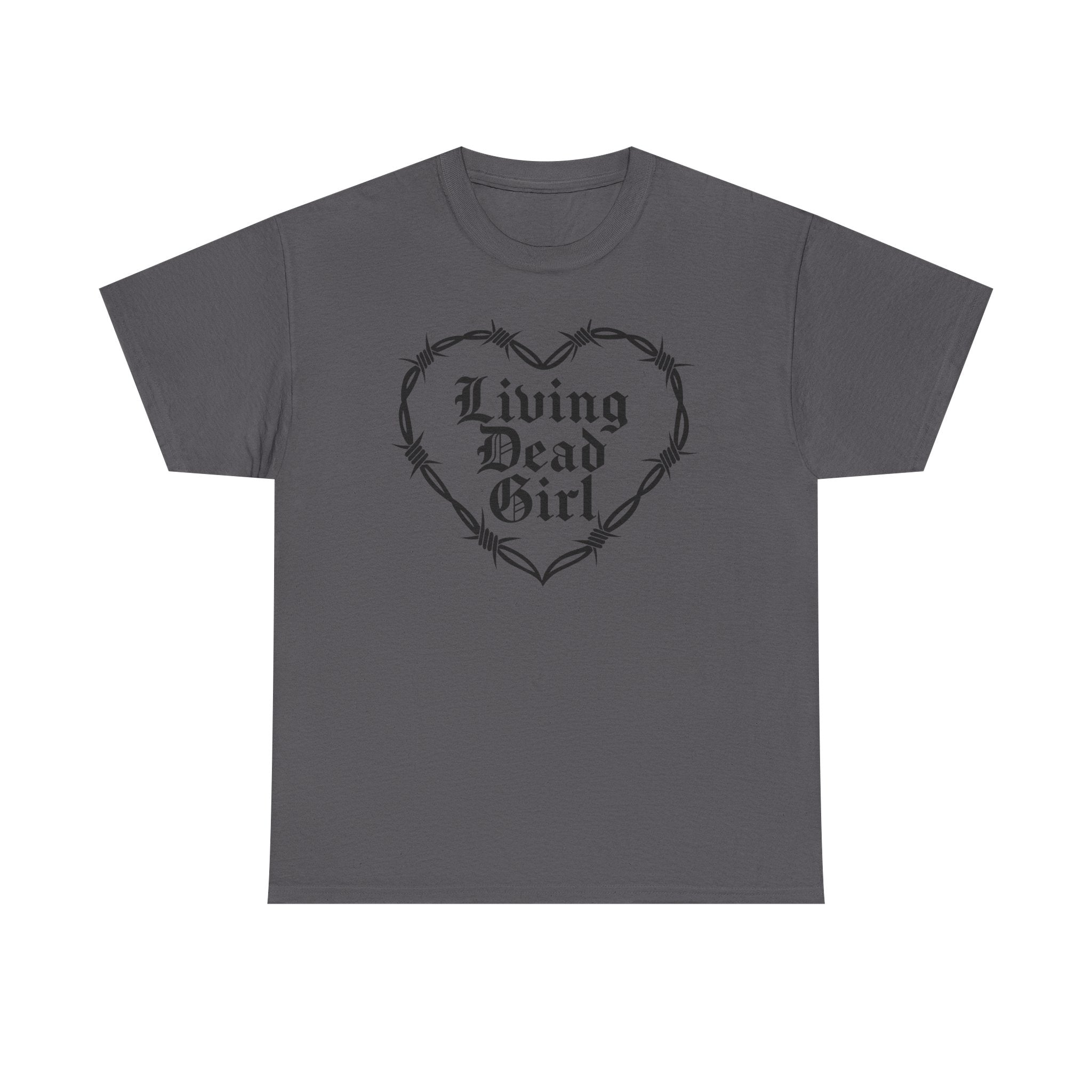 Living Dead Girl Barbed Wire Heart Tee