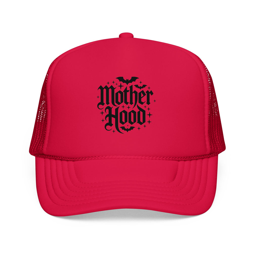 Trucker Hat — 'Mother Hood' Gothic Bat Logo Cap