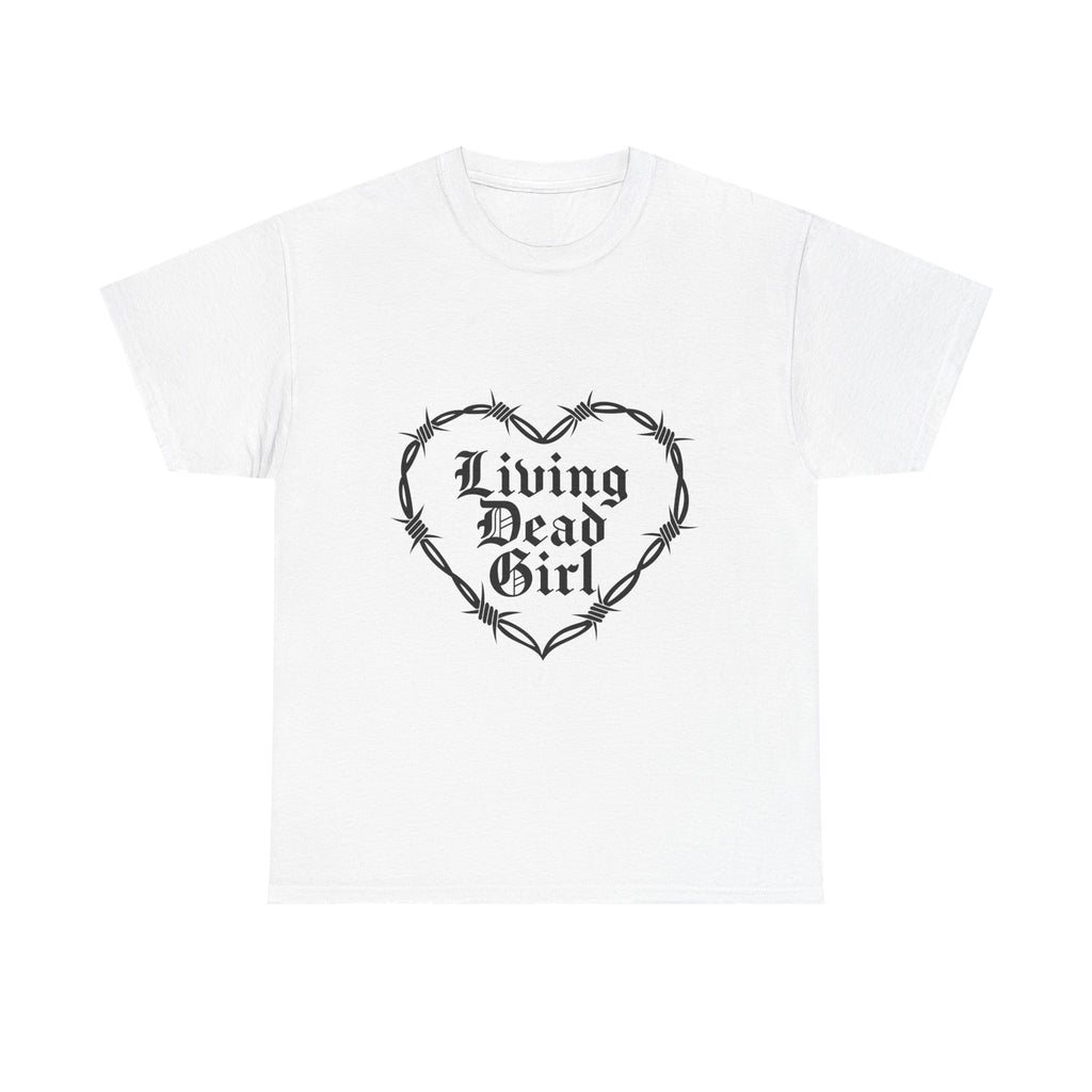 Living Dead Girl Barbed Wire Heart Tee