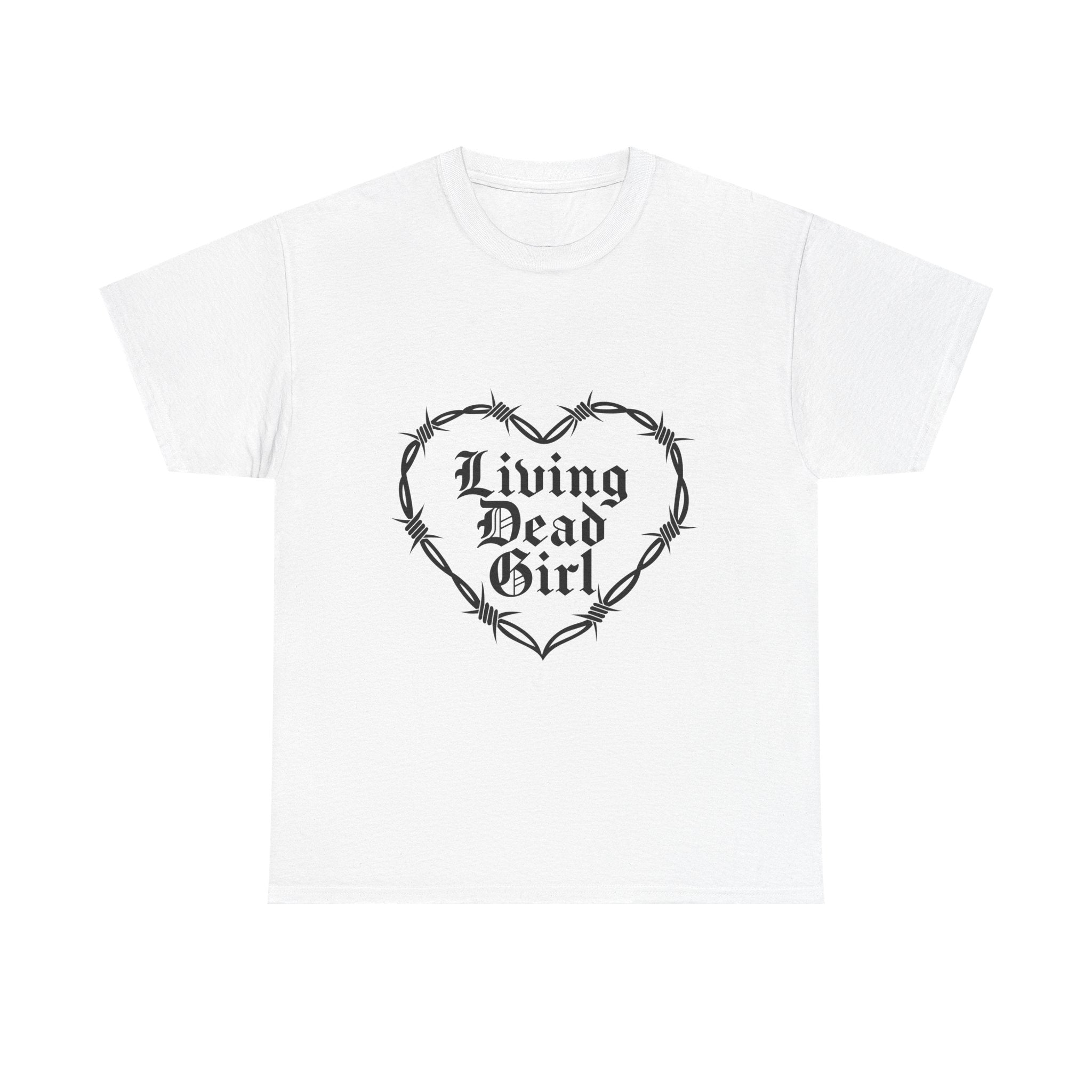Living Dead Girl Barbed Wire Heart Tee