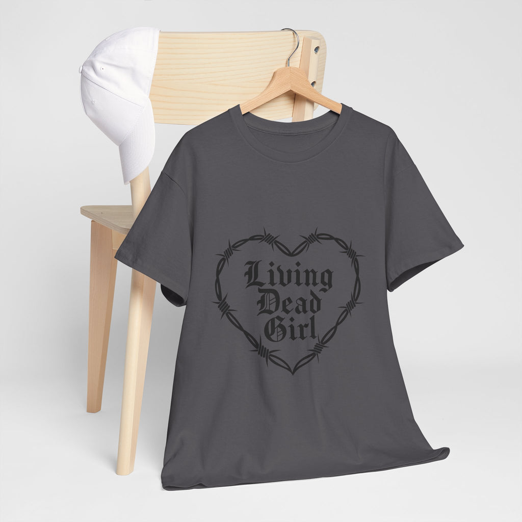 Living Dead Girl Barbed Wire Heart Tee
