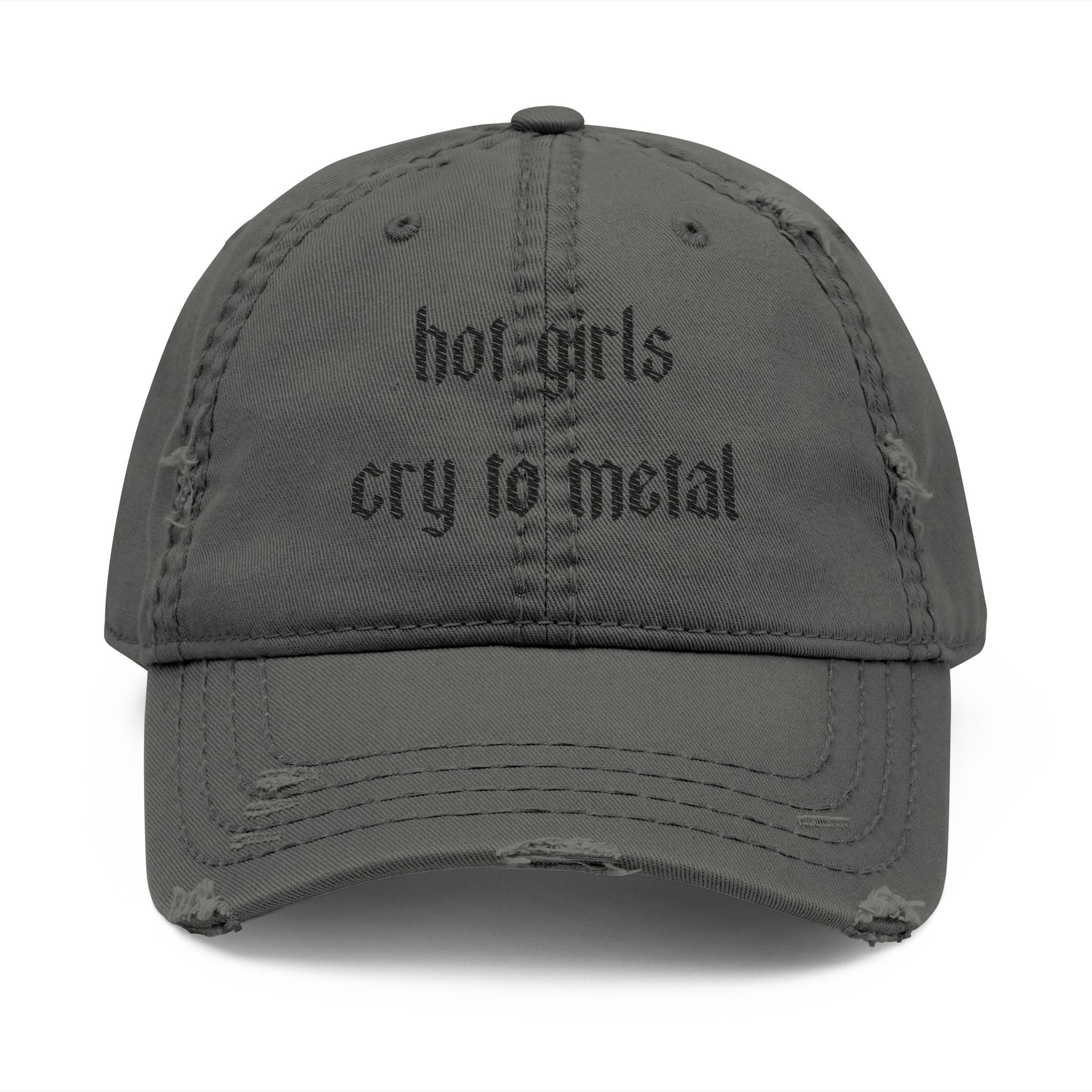 Hot girls cry to metal hat