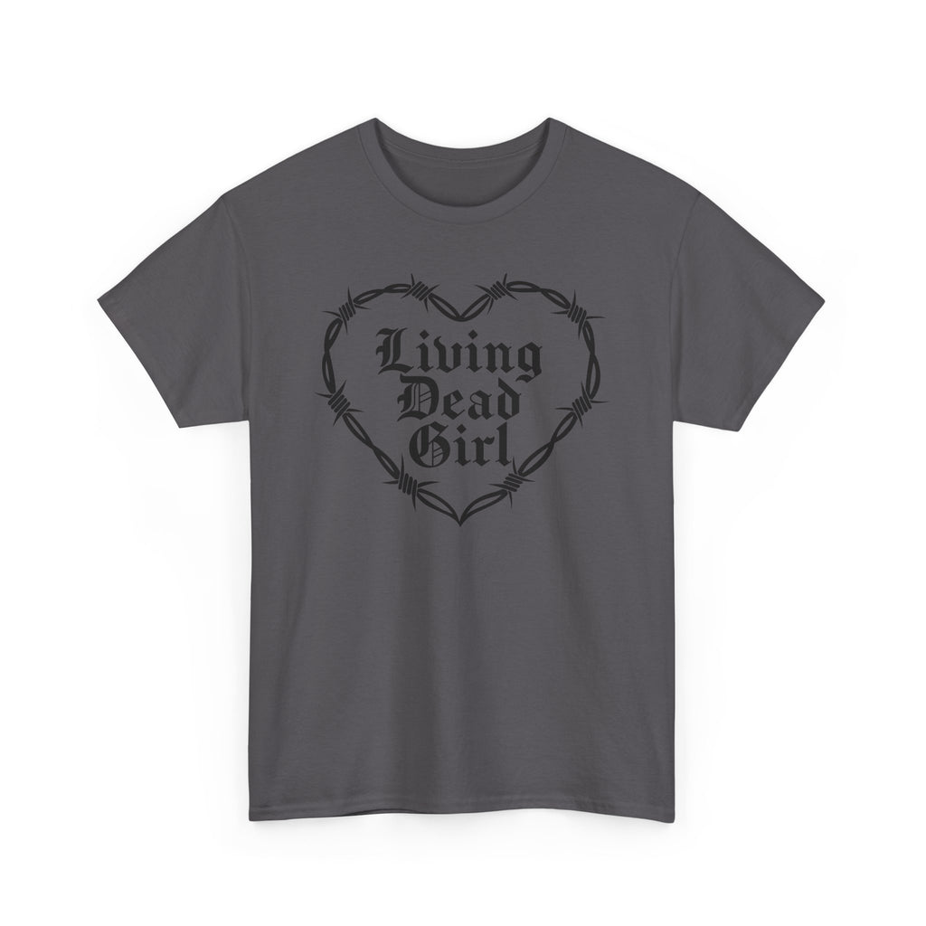Living Dead Girl Barbed Wire Heart Tee
