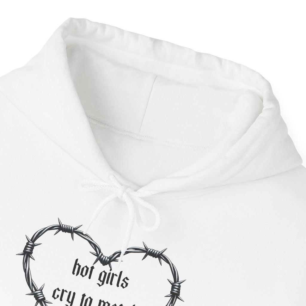 “hot girls cry to metal” Pullover Hoodie