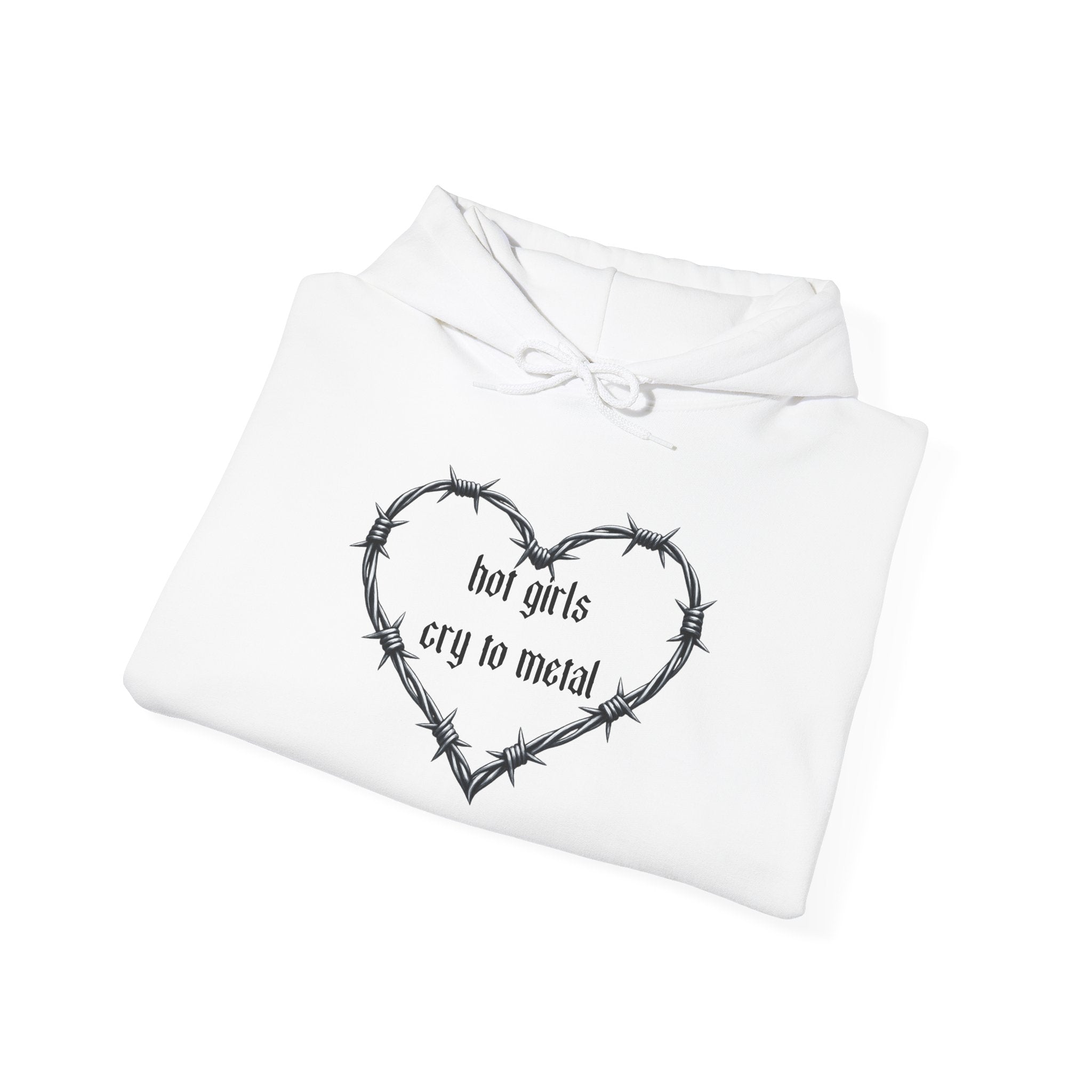 “hot girls cry to metal” Pullover Hoodie