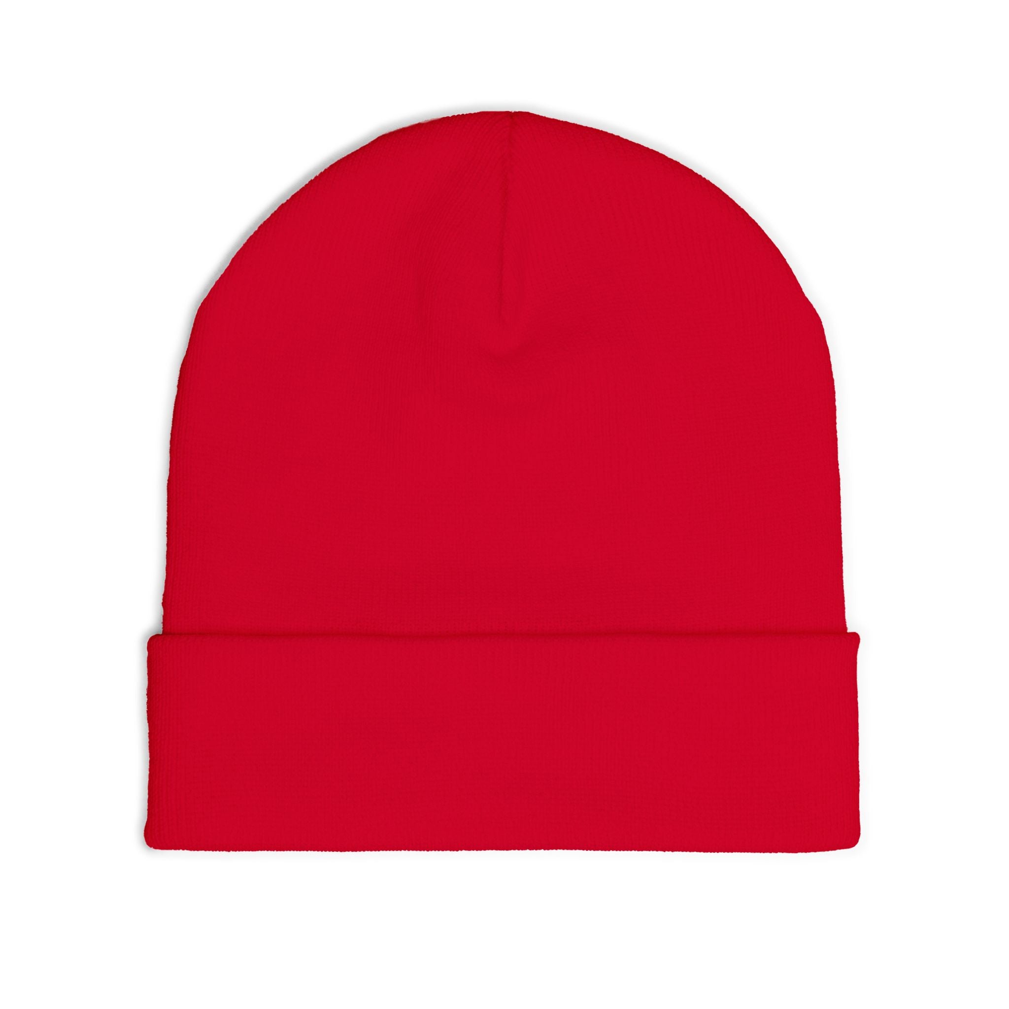 Embroidered Beanie — "hot girls cry to metal" Knit Winter Hat