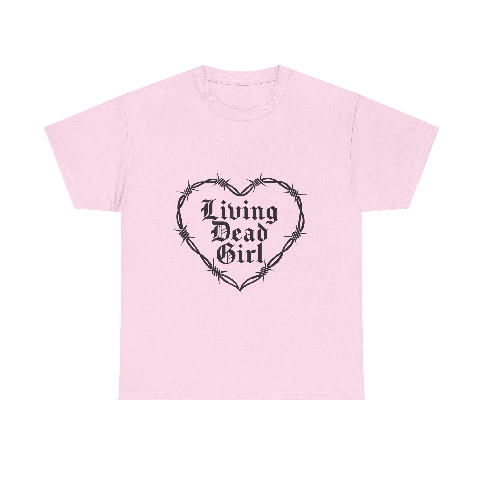 Living Dead Girl Barbed Wire Heart Tee
