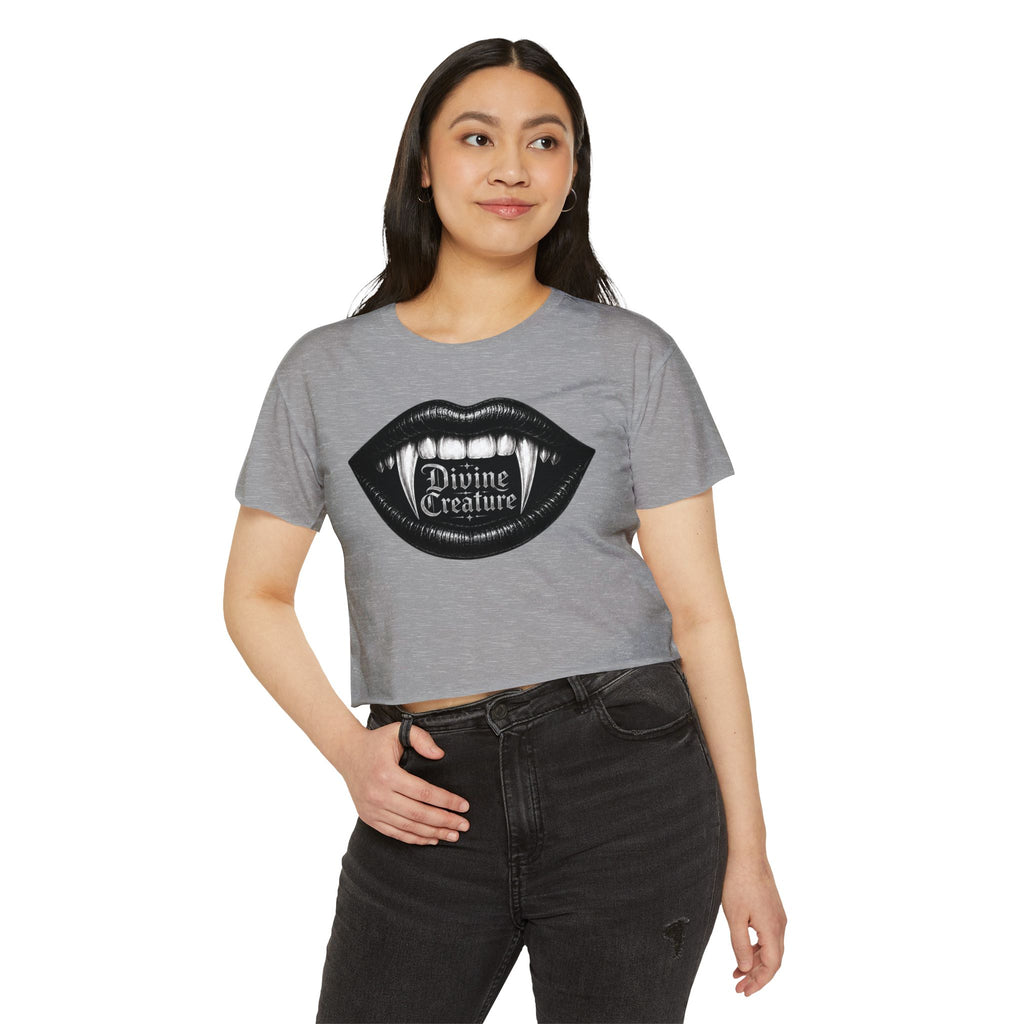 Divine creature w/ fangs cropped tee