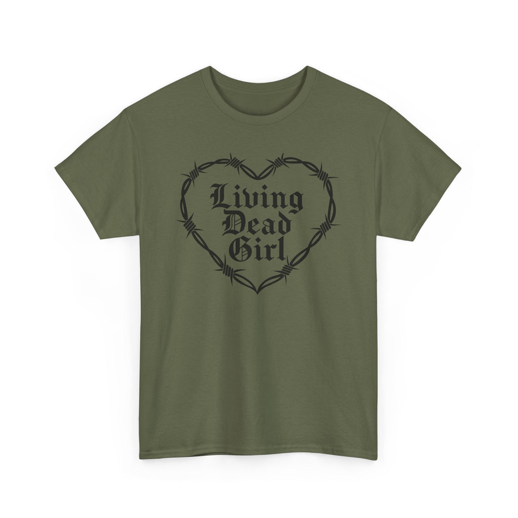 Living Dead Girl Barbed Wire Heart Tee