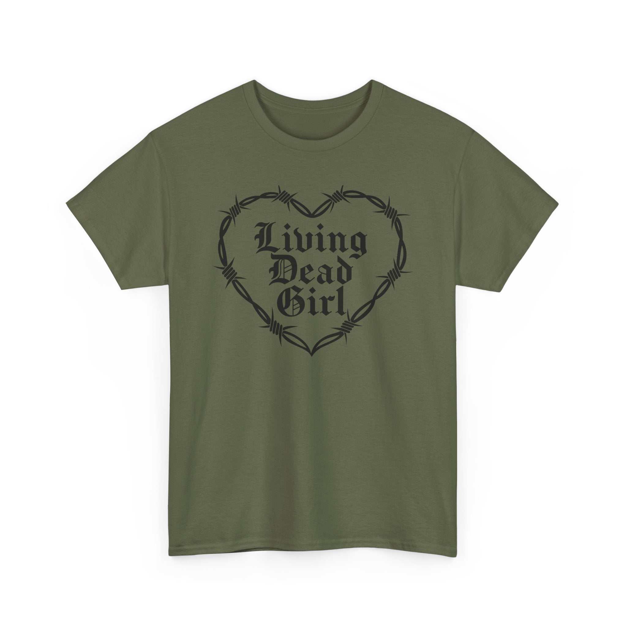 Living Dead Girl Barbed Wire Heart Tee
