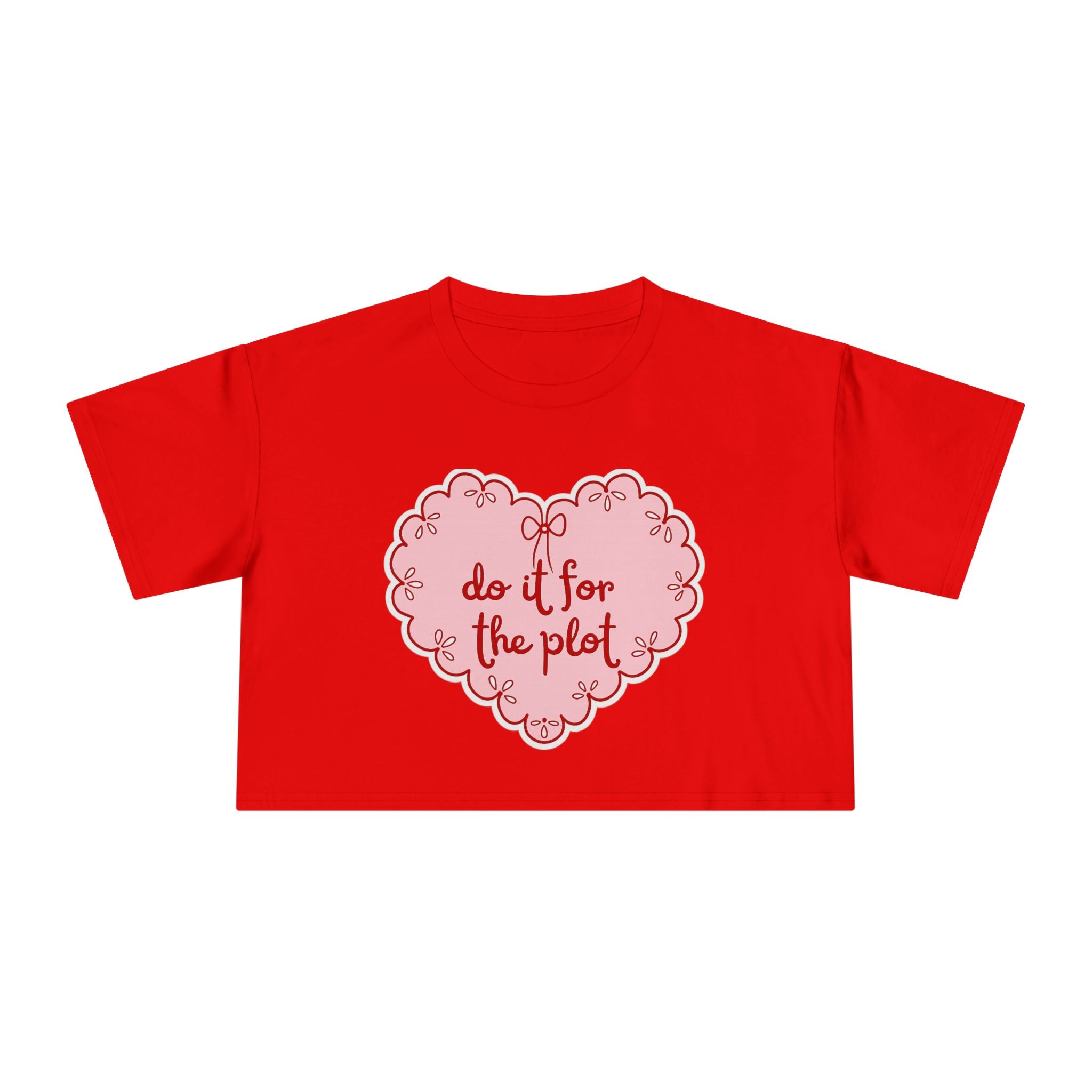 "Do It For The Plot" cropped tee