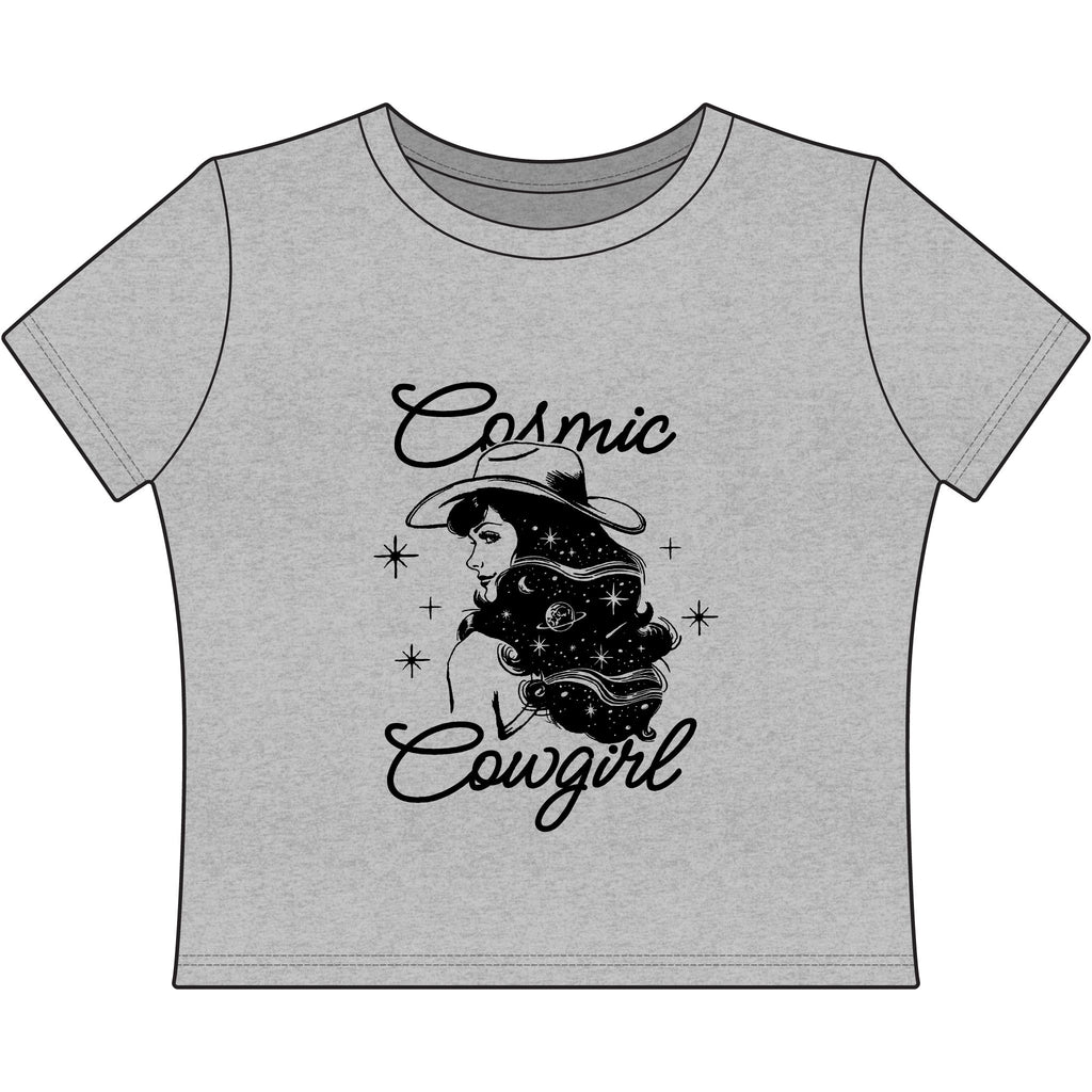 Cosmic Cowgirl Baby Tee — Retro Western