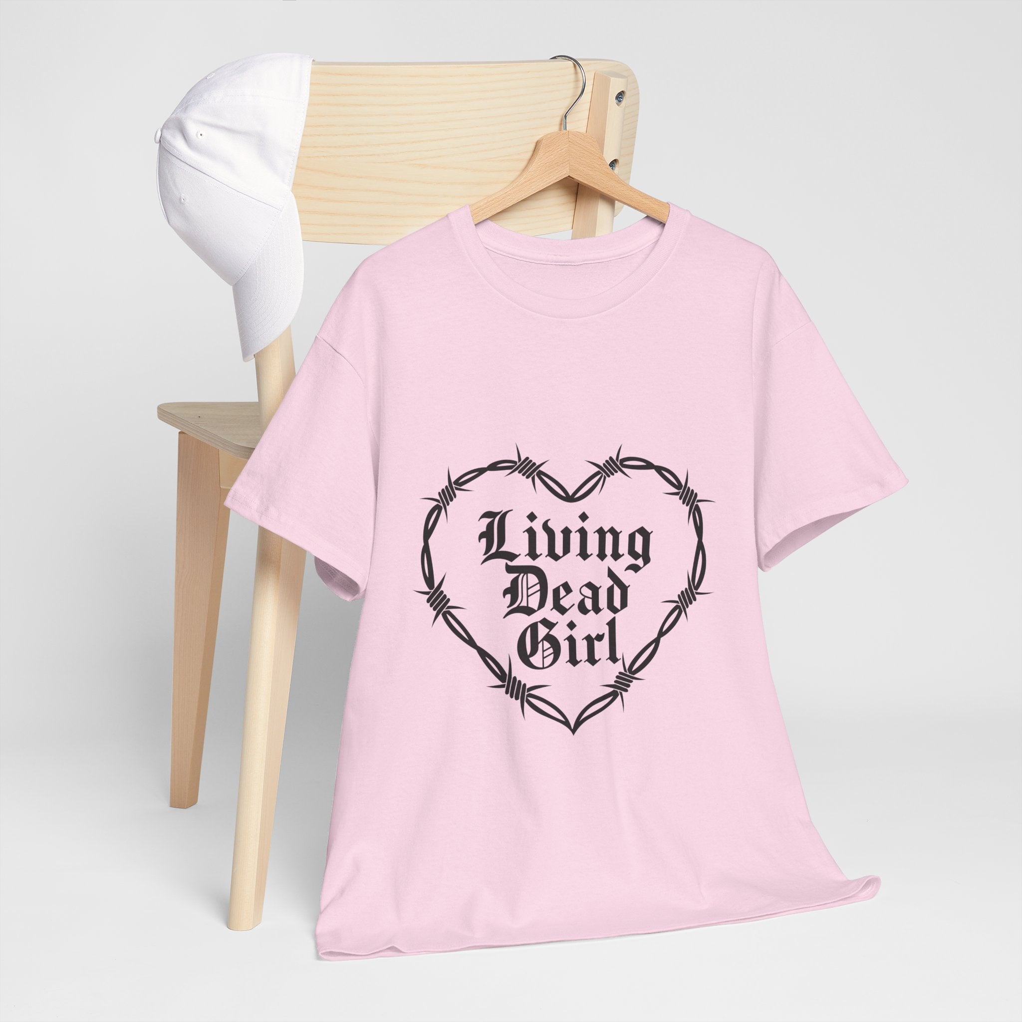Living Dead Girl Barbed Wire Heart Tee