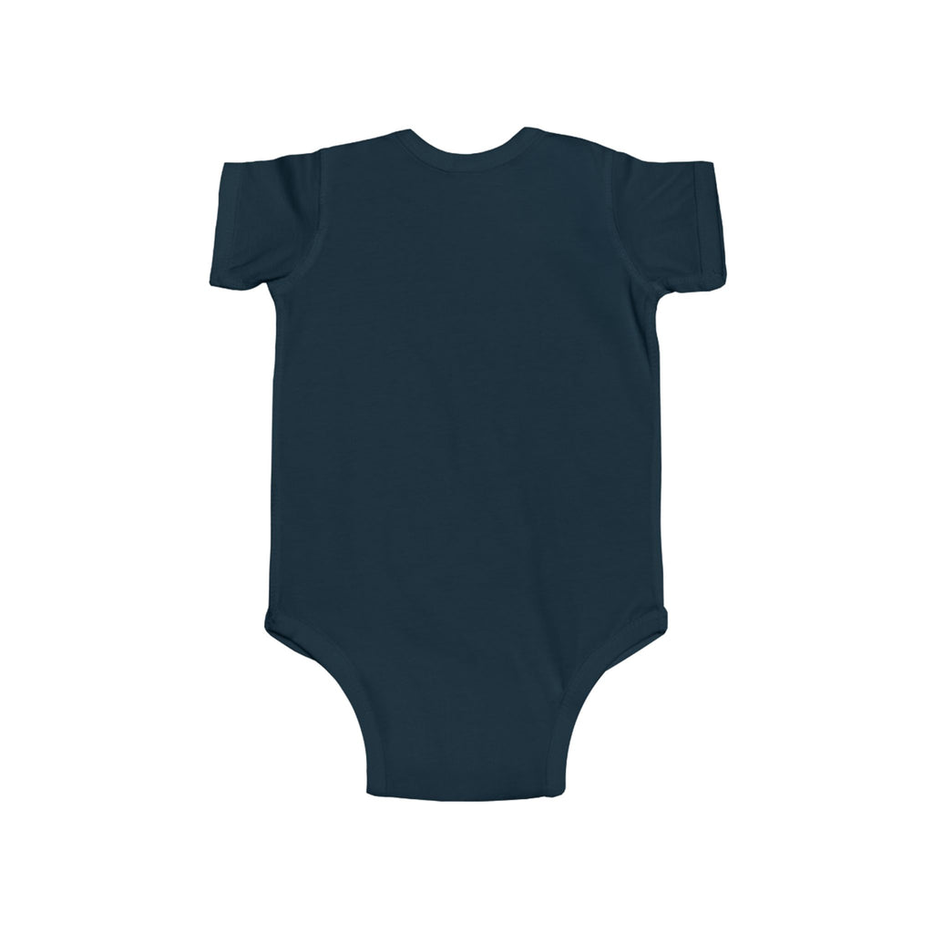 "Get Ready for a Breakdown" - Gothic Skeleton Baby Onesie white font
