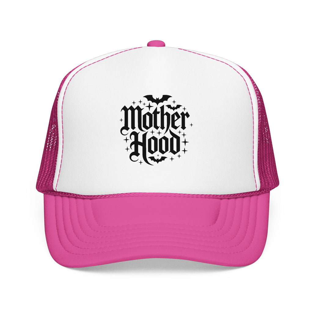 Trucker Hat — 'Mother Hood' Gothic Bat Logo Cap