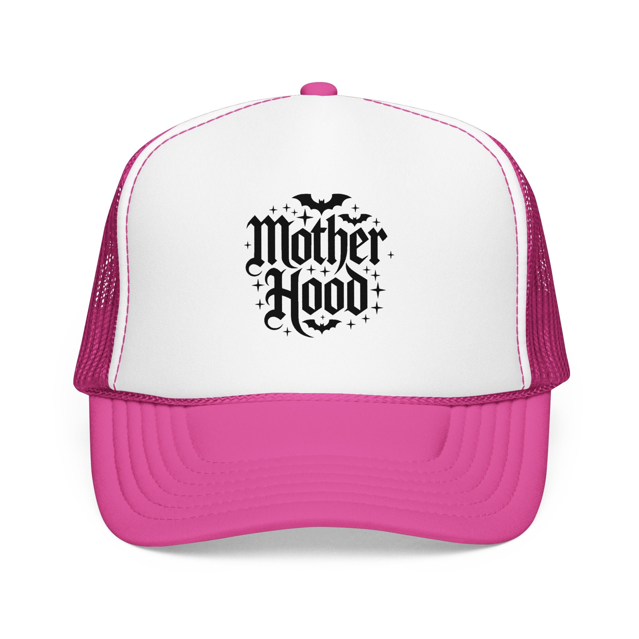 Trucker Hat — 'Mother Hood' Gothic Bat Logo Cap