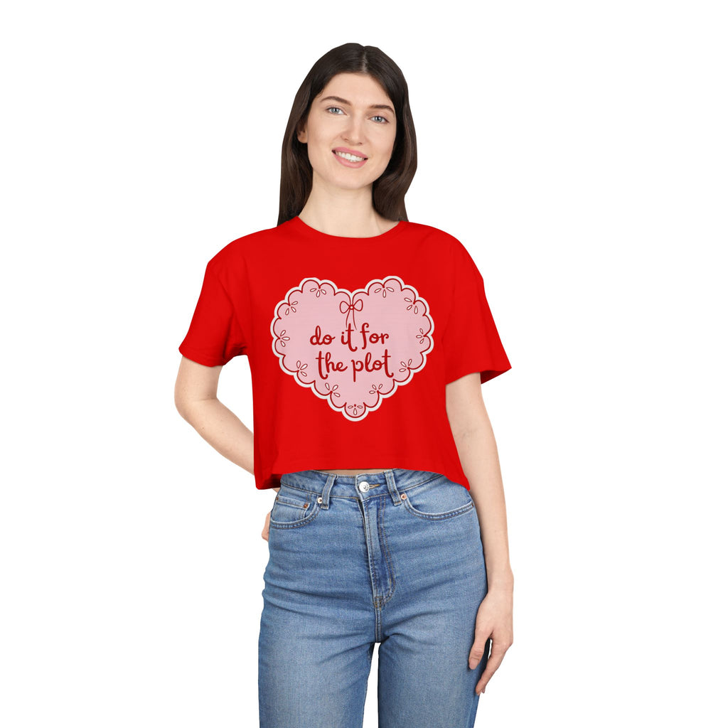 "Do It For The Plot" cropped tee