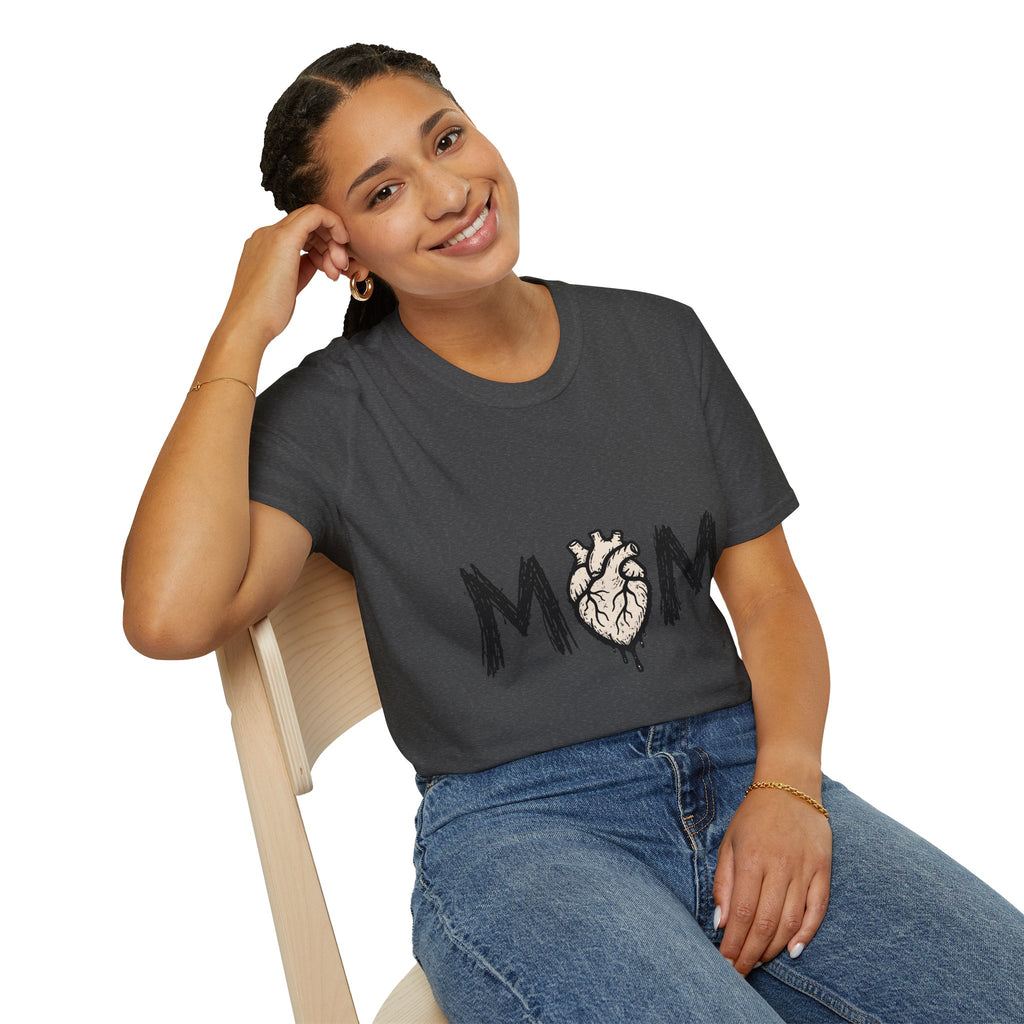 Mom Anatomical Heart T-Shirt — Edgy Gothic Mother's Day Gift