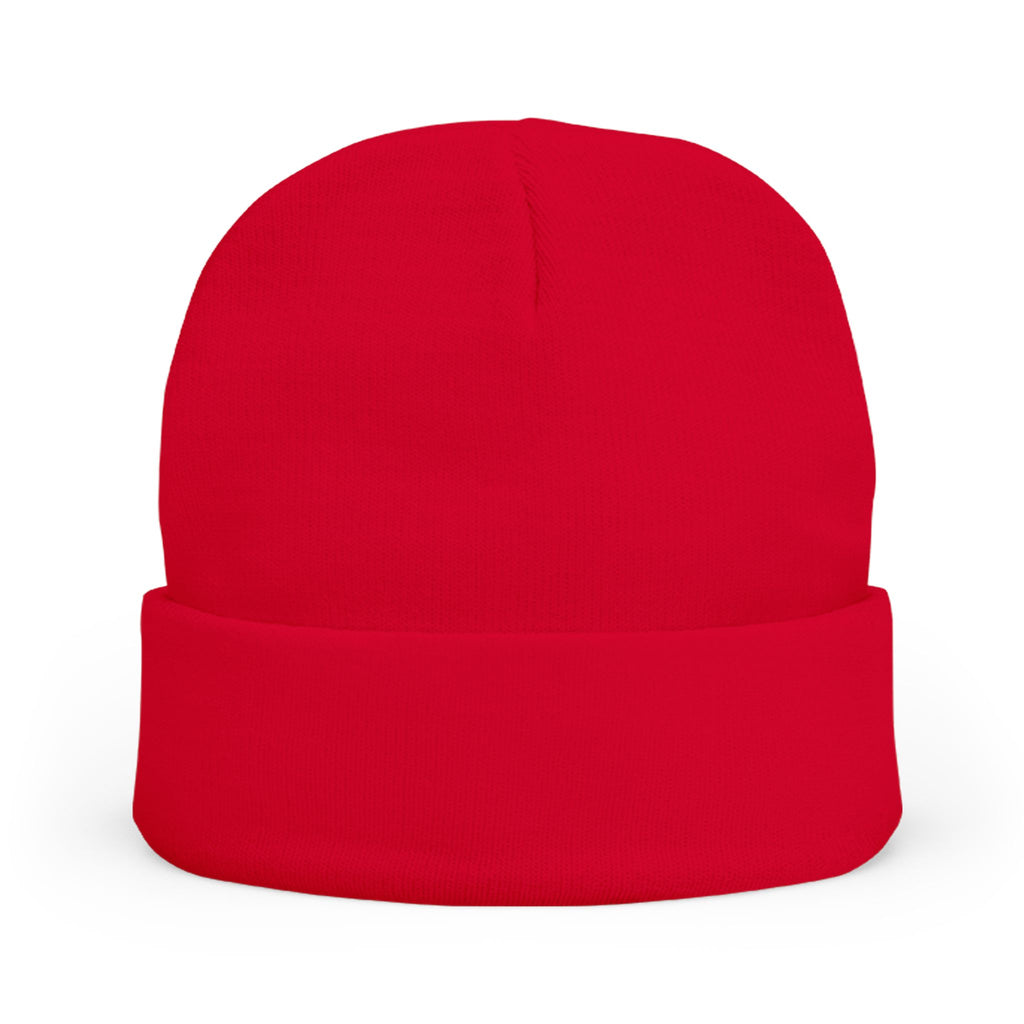 Embroidered Beanie — "hot girls cry to metal" Knit Winter Hat