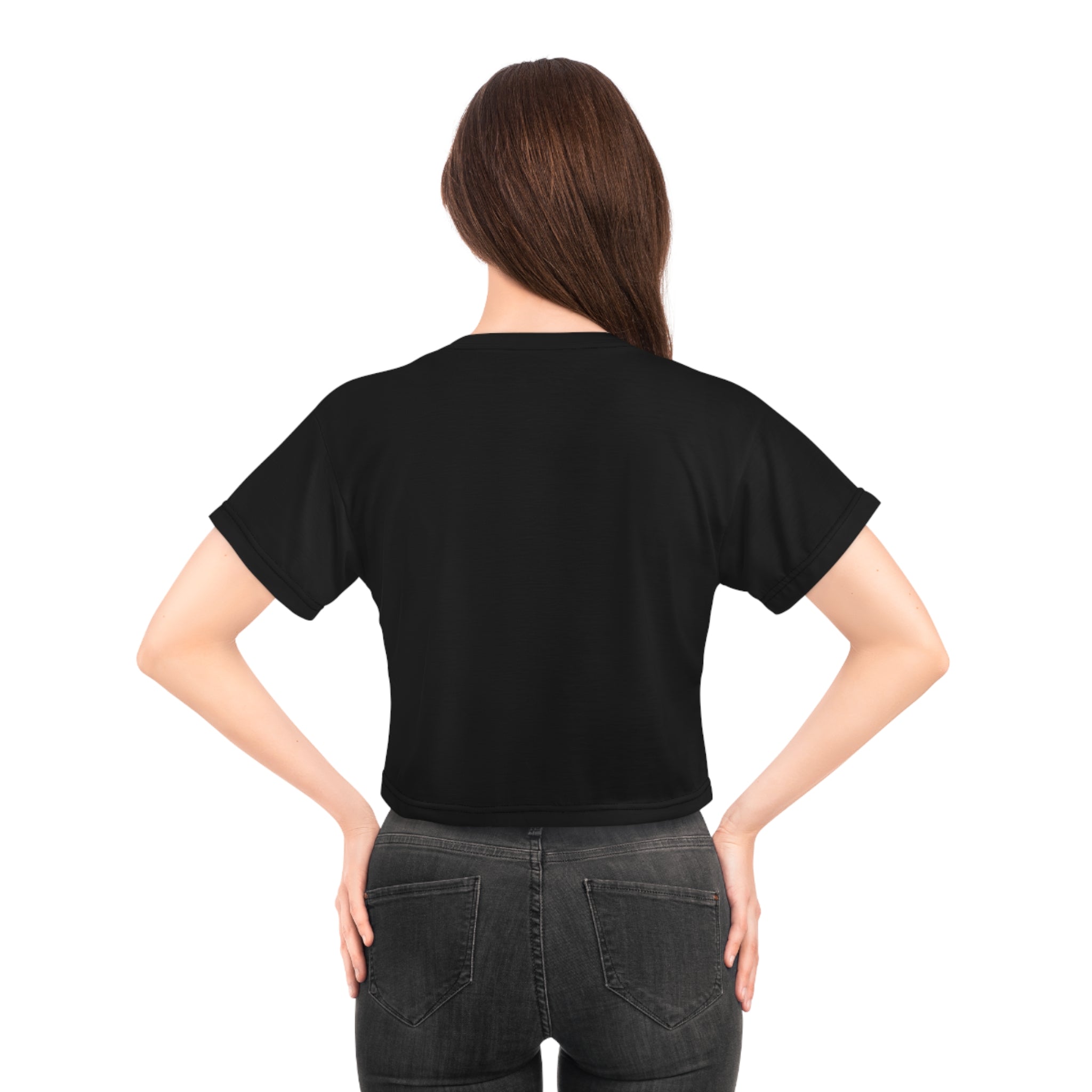 MAMA Gothic Moth Crop Tee