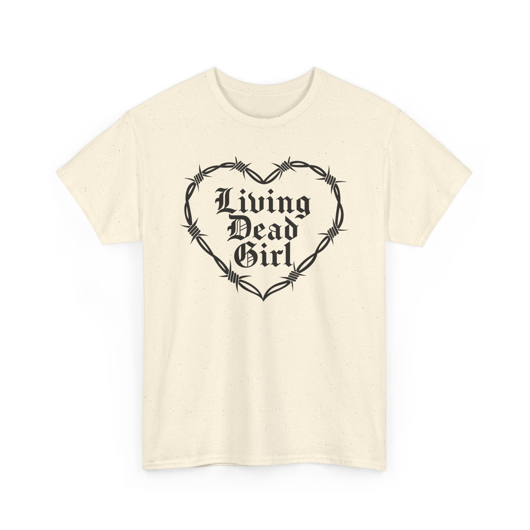 Living Dead Girl Barbed Wire Heart Tee