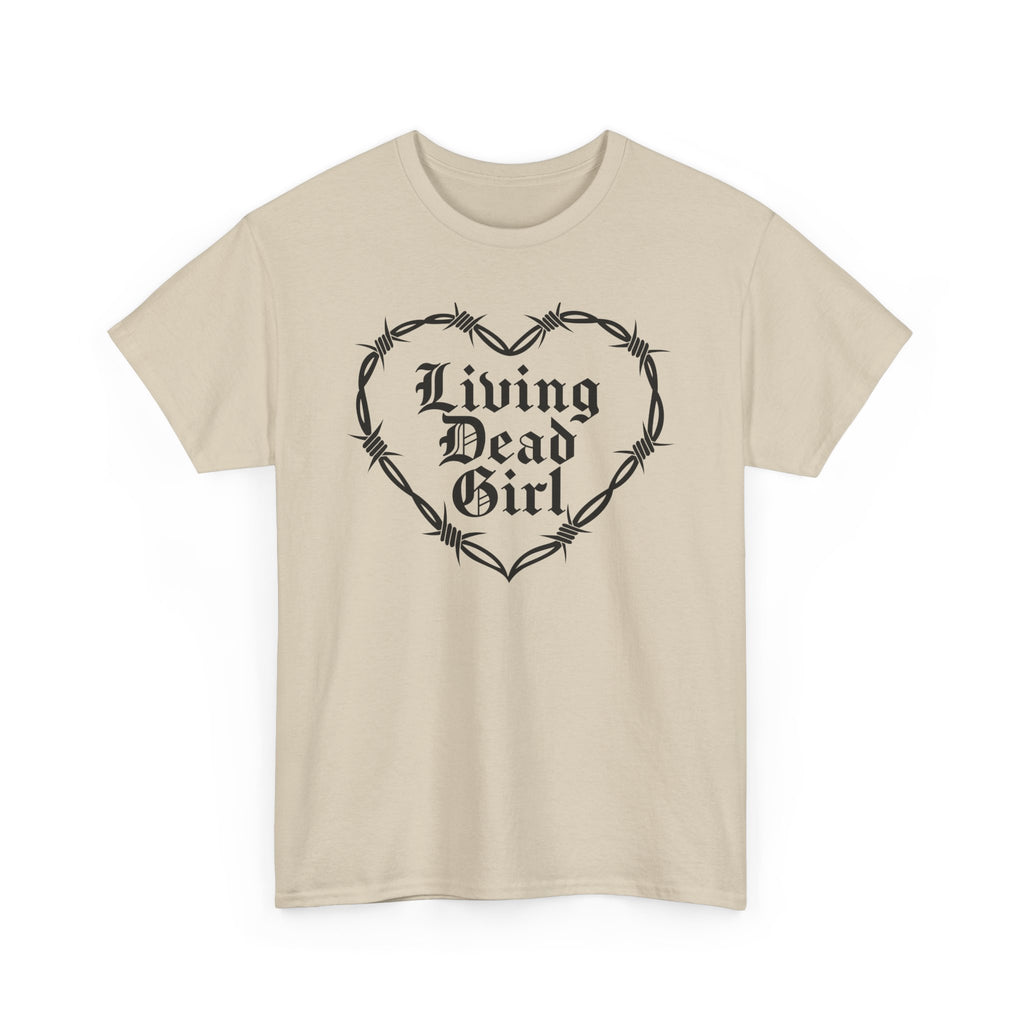 Living Dead Girl Barbed Wire Heart Tee