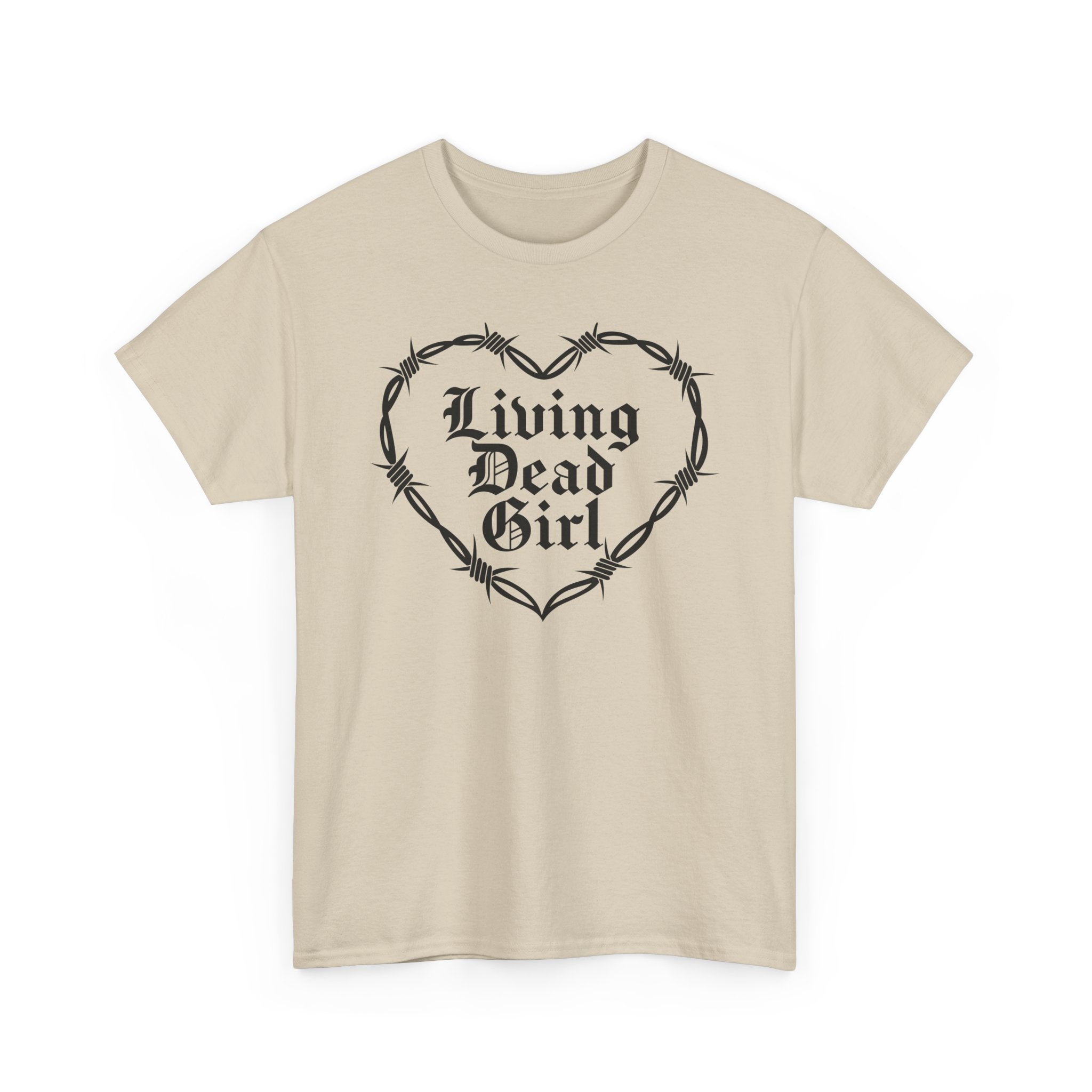 Living Dead Girl Barbed Wire Heart Tee