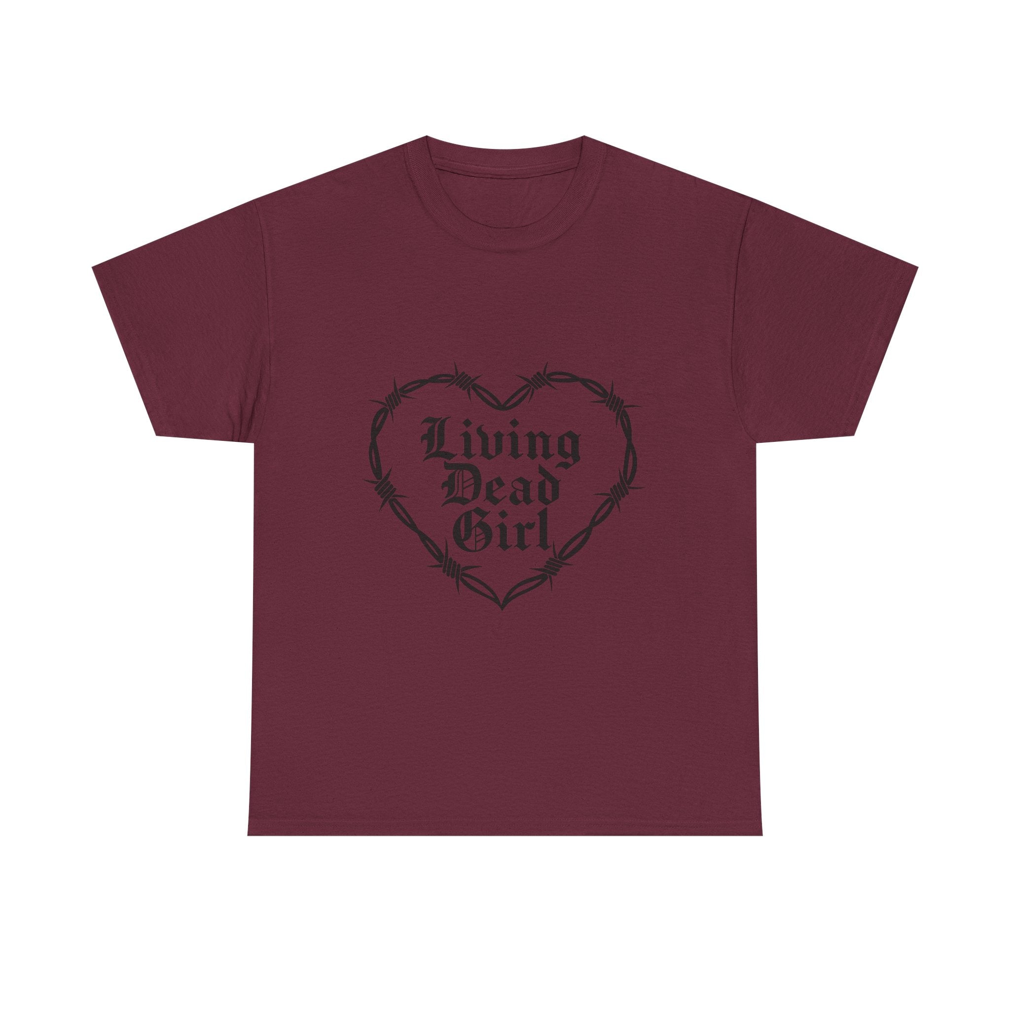Living Dead Girl Barbed Wire Heart Tee