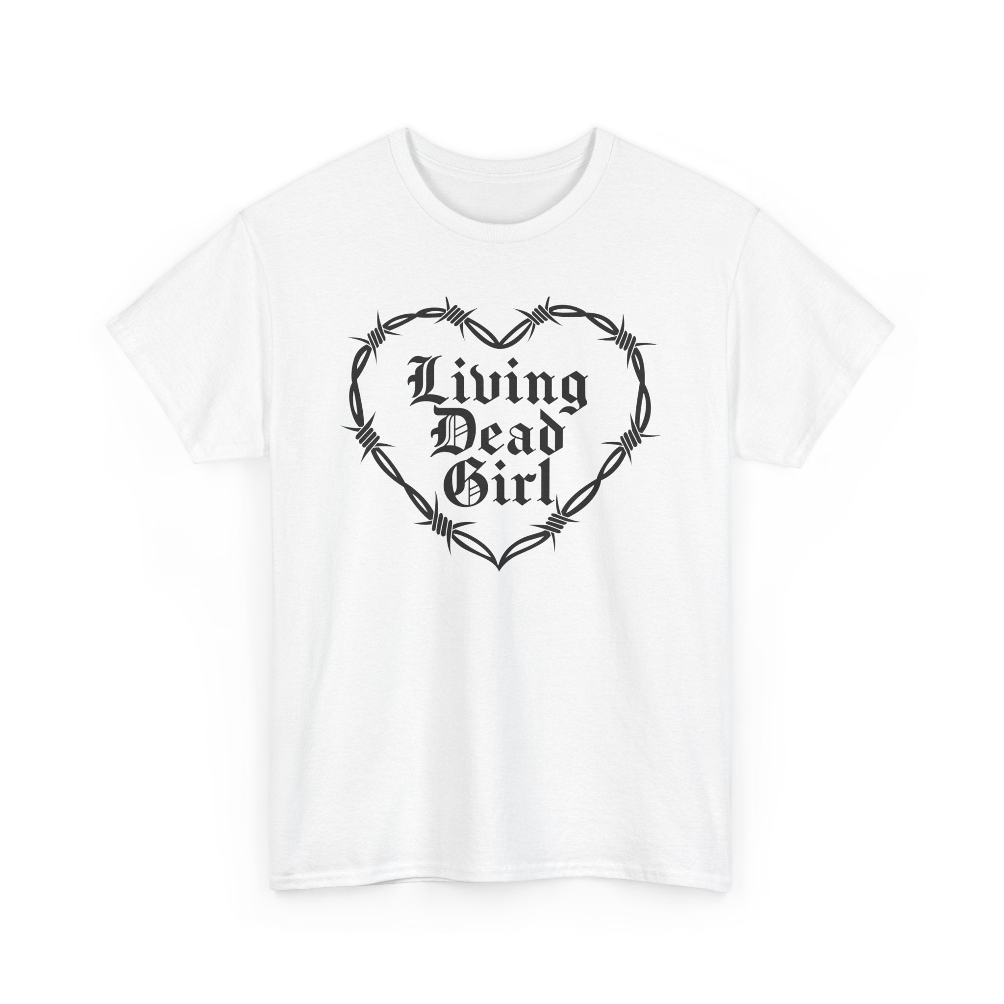 Living Dead Girl Barbed Wire Heart Tee
