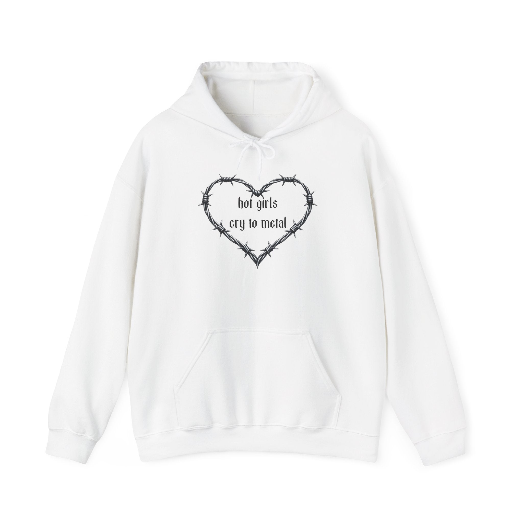 “hot girls cry to metal” Pullover Hoodie