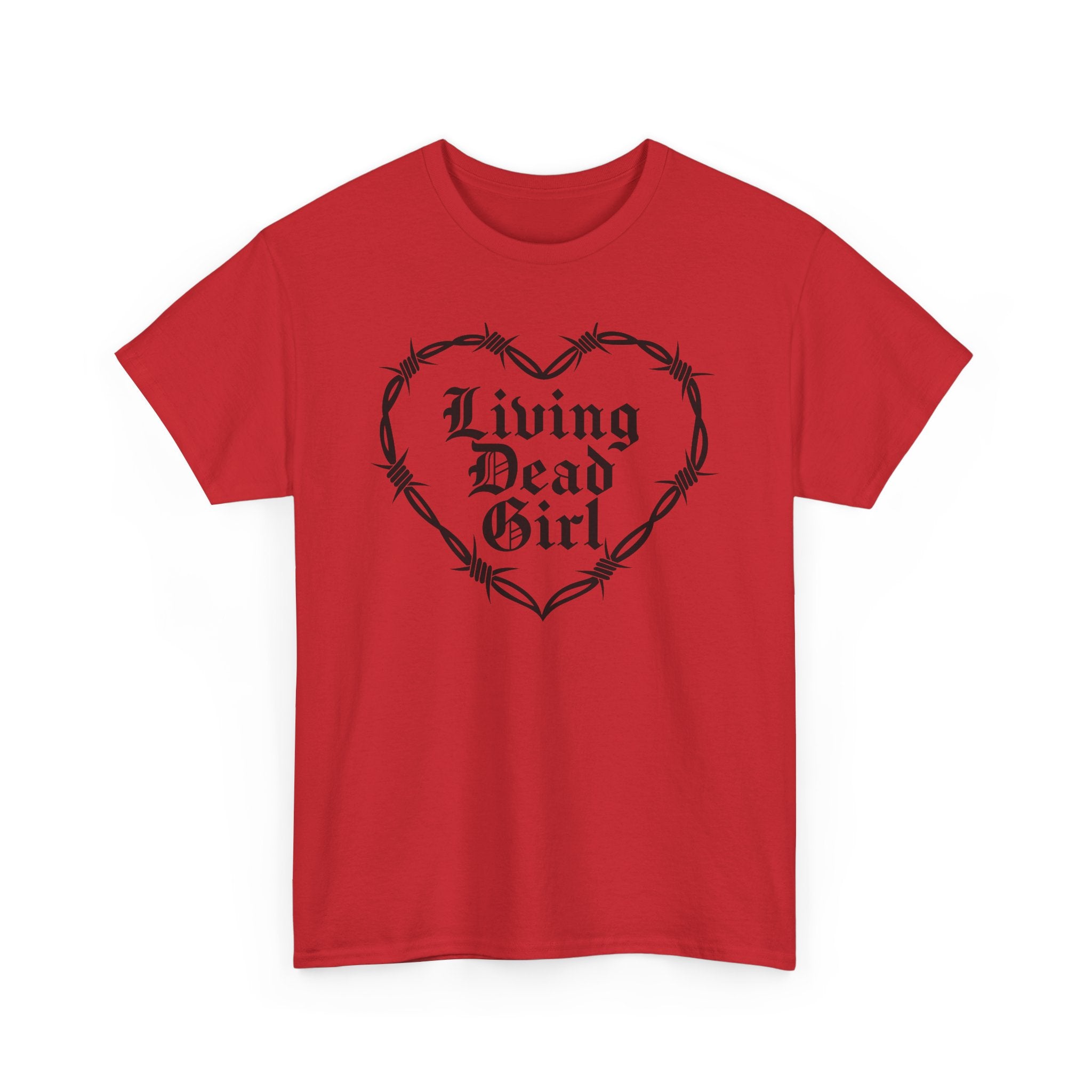 Living Dead Girl Barbed Wire Heart Tee