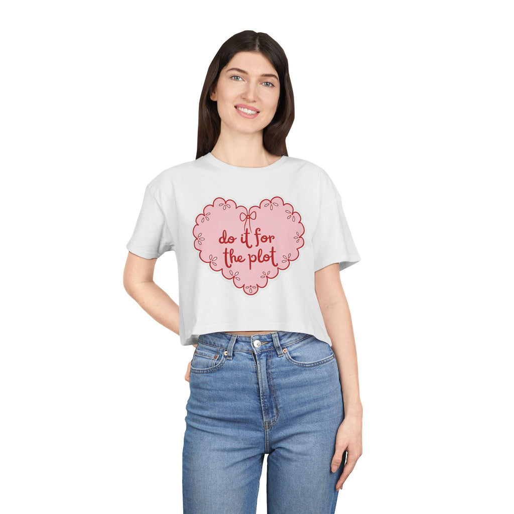 "Do It For The Plot" cropped tee