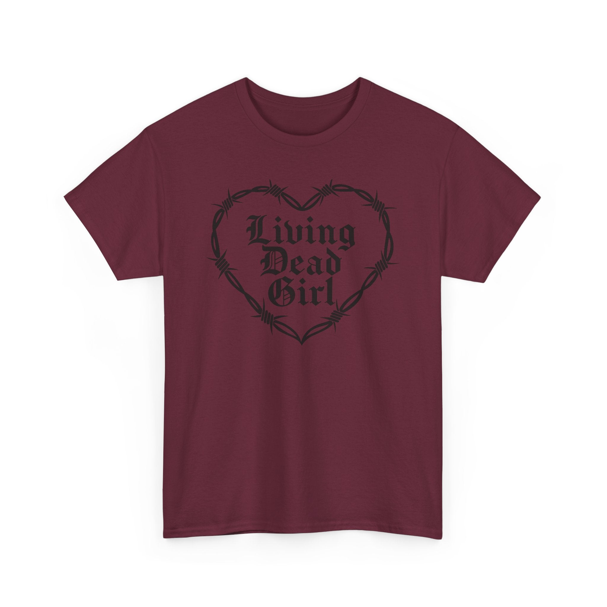 Living Dead Girl Barbed Wire Heart Tee